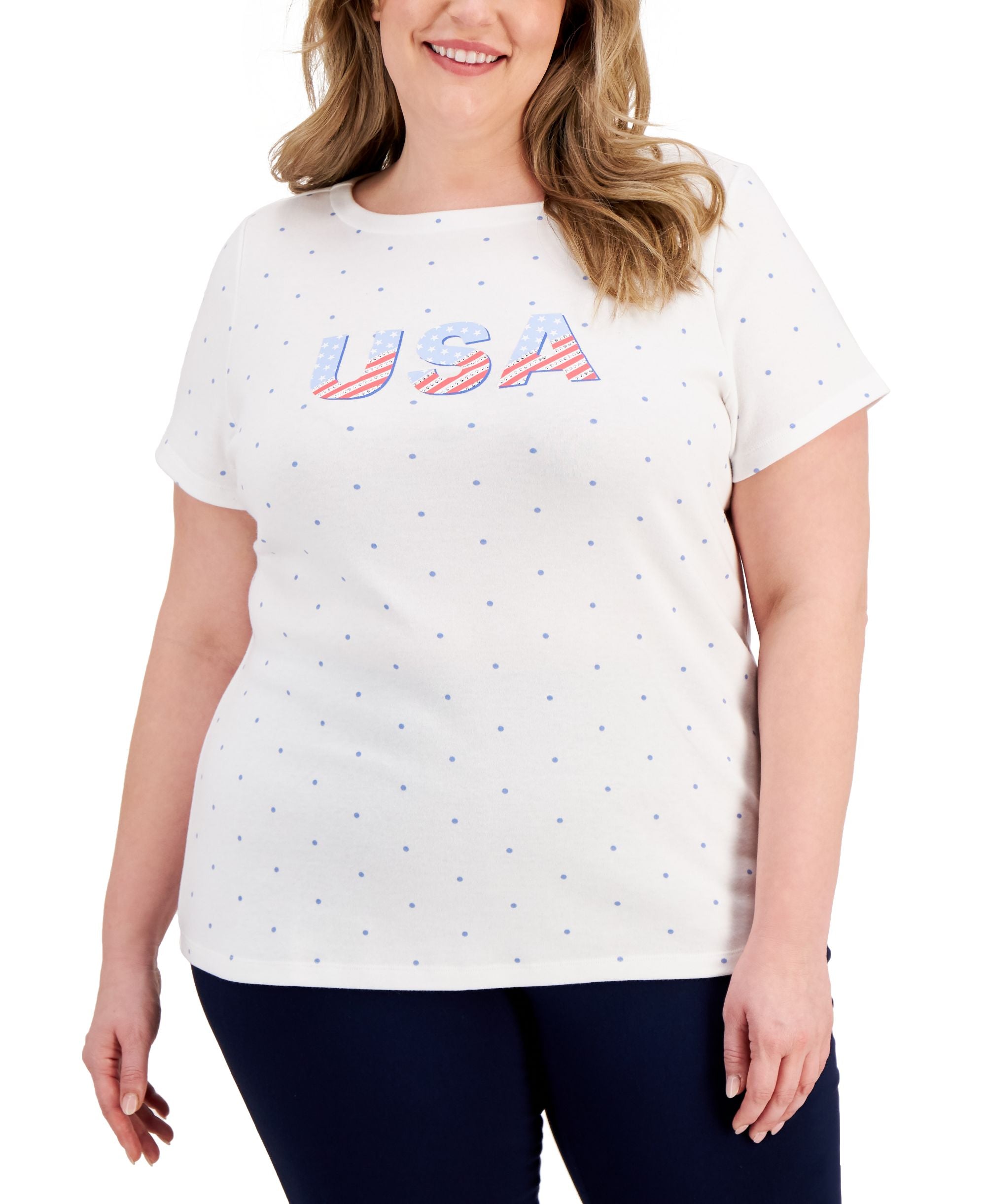 Karen Scott Plus Size T-Modern Shirt