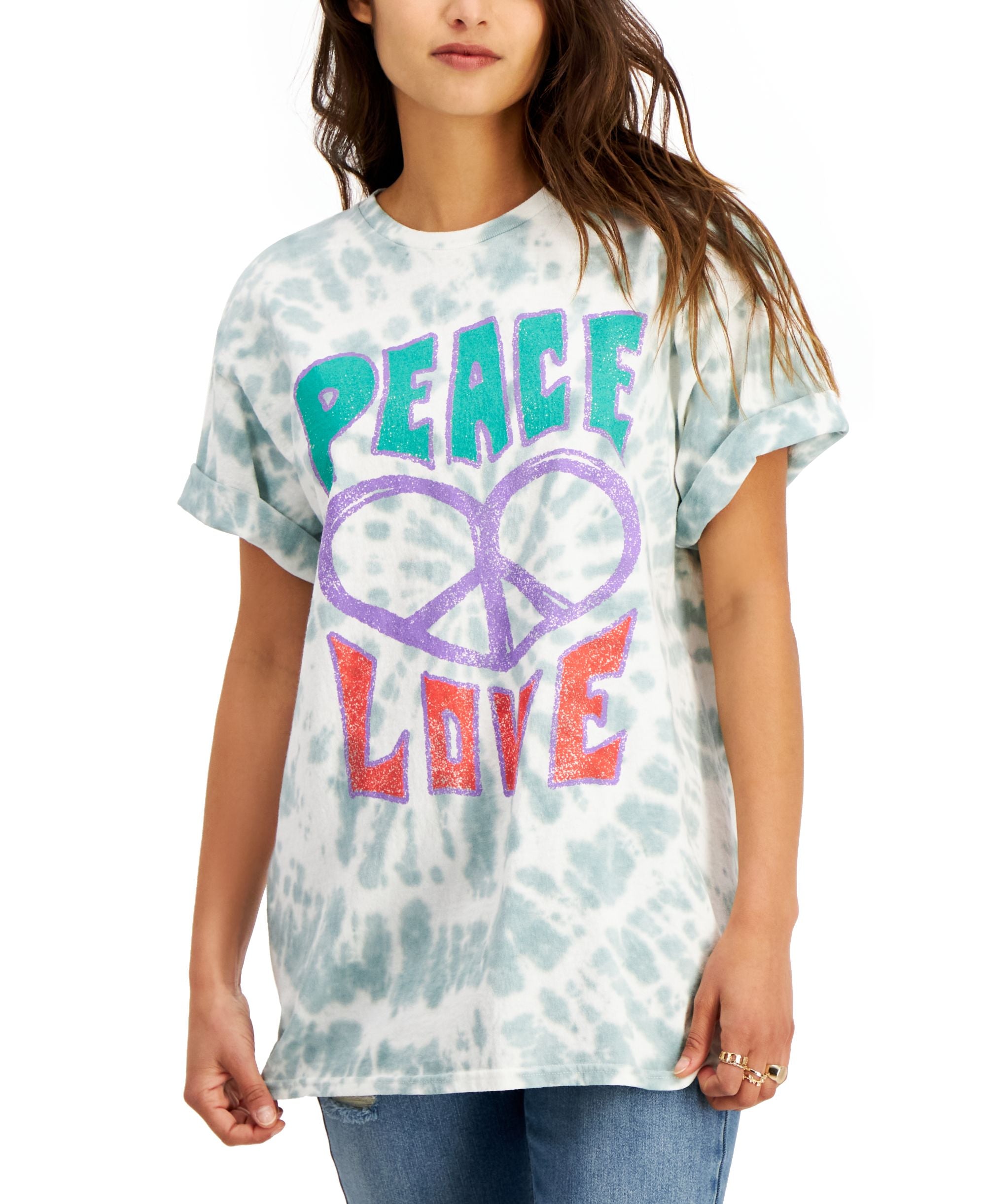 Junk Food Juniors Tie Dye Cotton T-Modern Shirt
