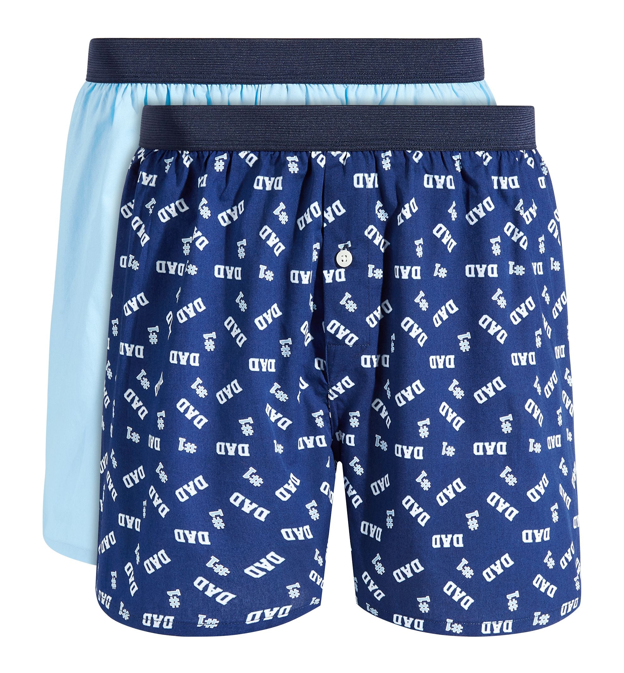 Club Room Men's 2-Pk. #1 Dad & Solid Boxer Premium Shorts