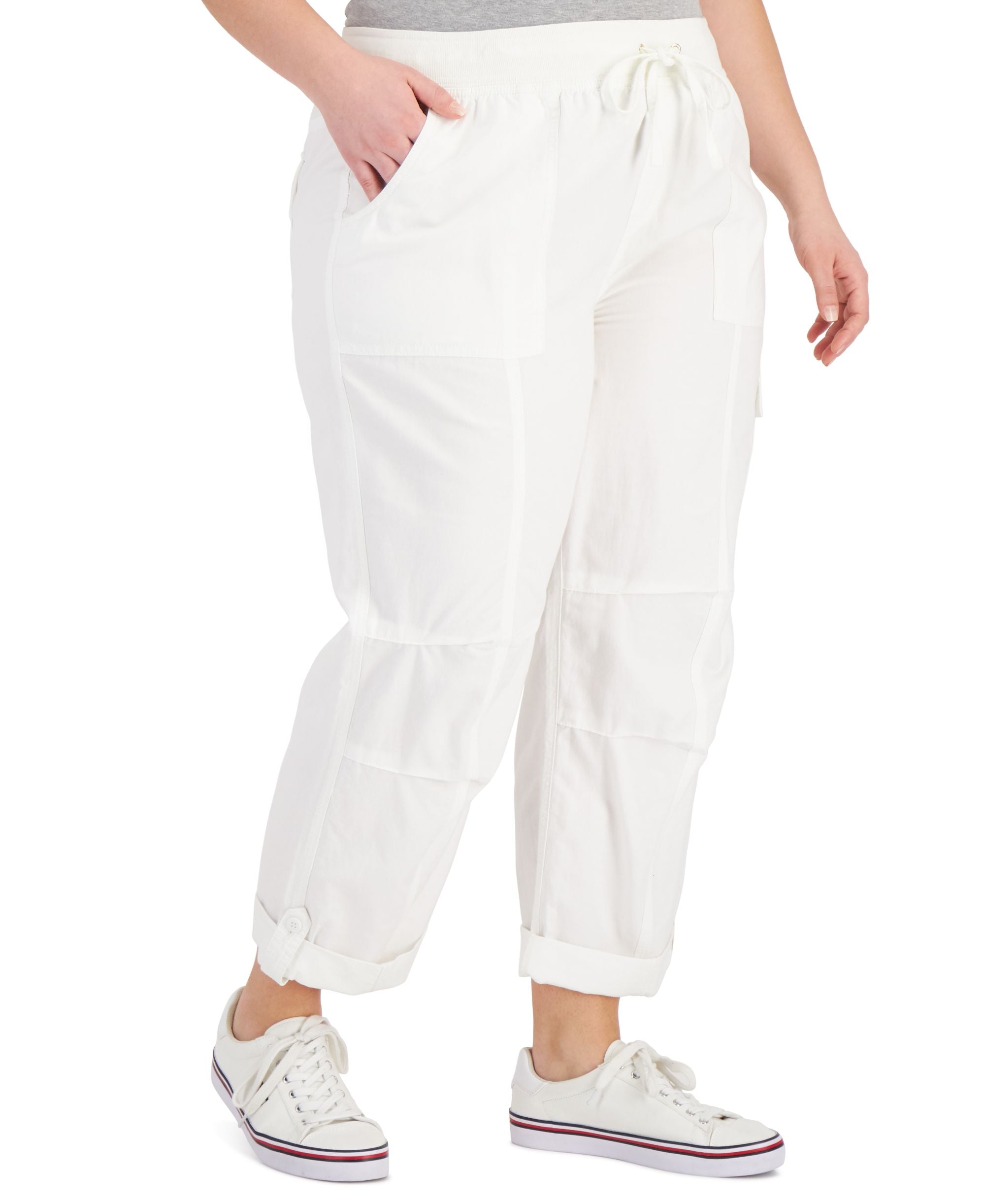Tommy Hilfiger Plus Size Alton Cargo Signature Pants