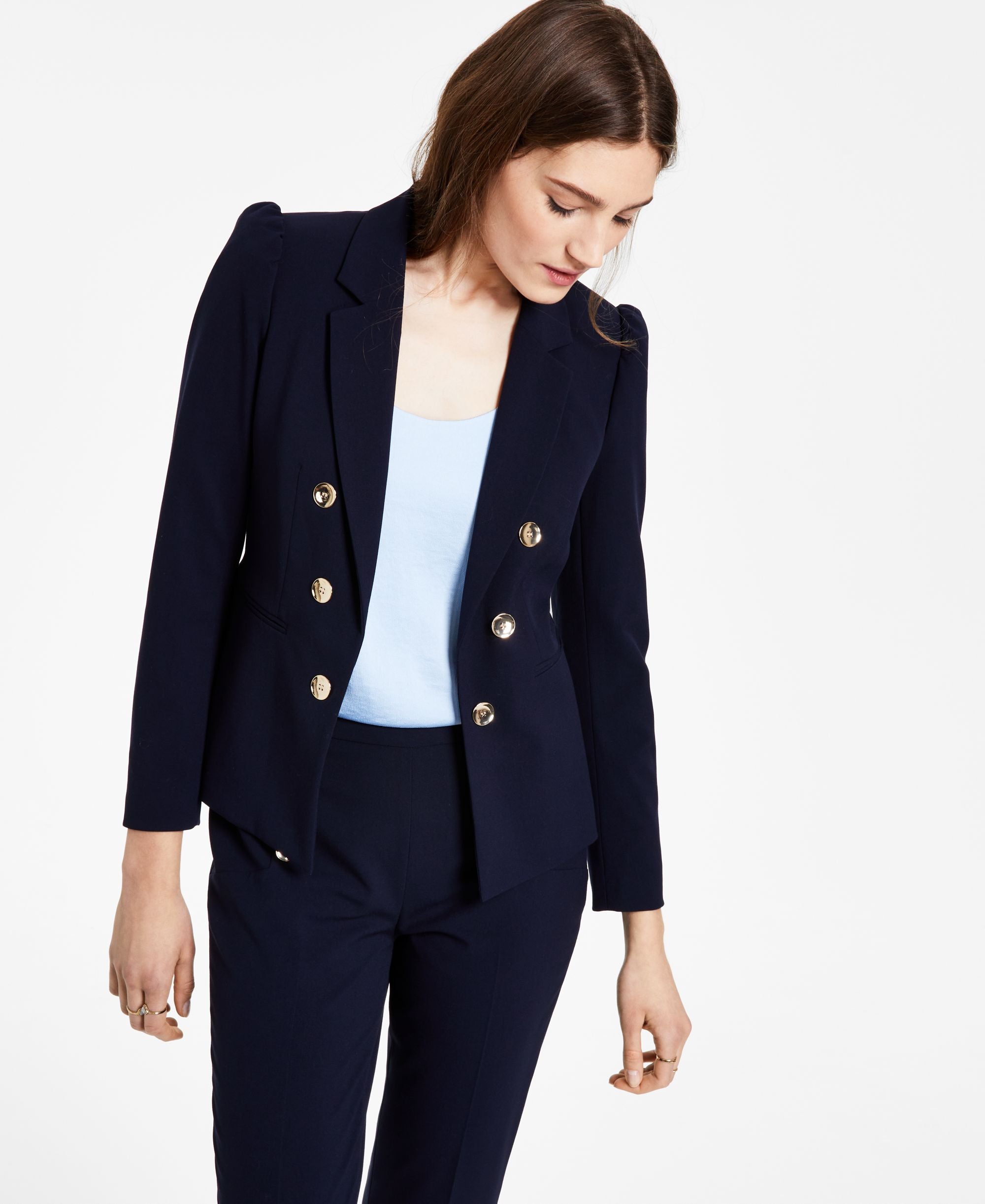 Bar III Puff-Sleeve Blazer