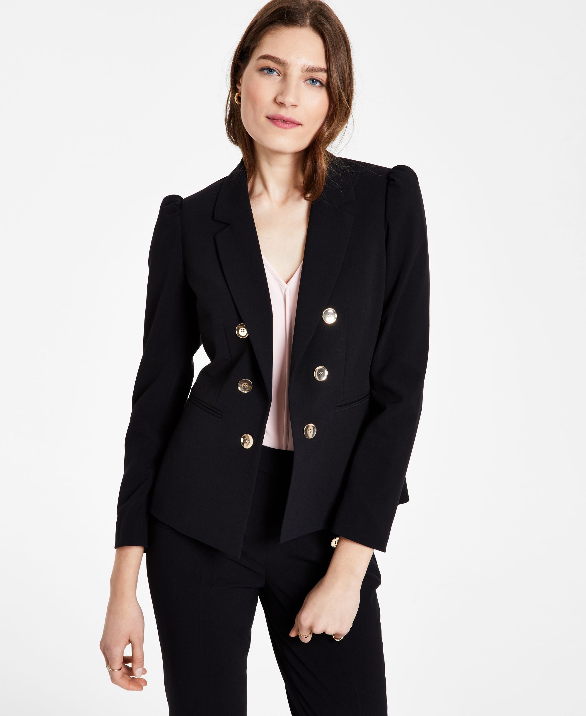Bar III Puff-Sleeve Blazer