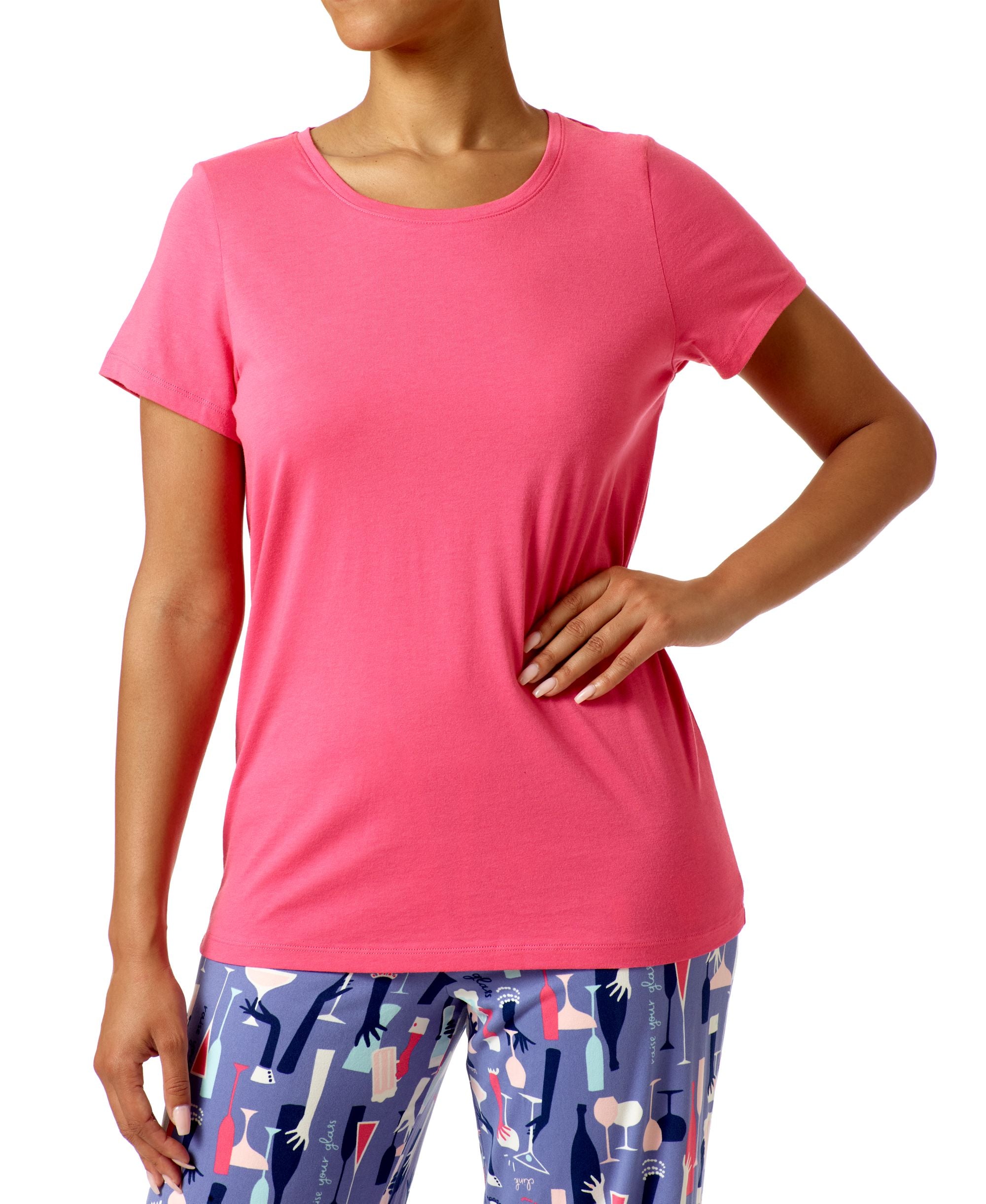 Hue Womens Solid Sleep T-Modern Shirt