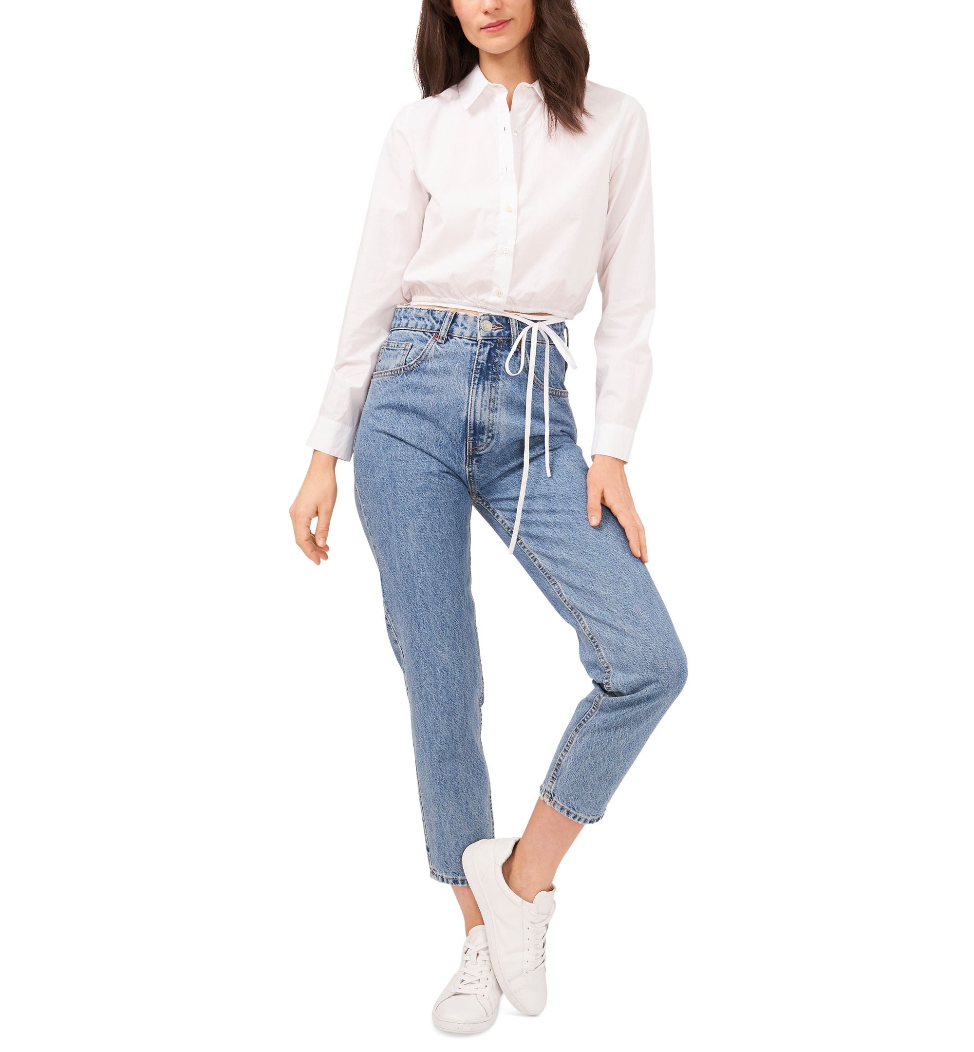 Riley Rae Cropped Cotton Modern Shirt
