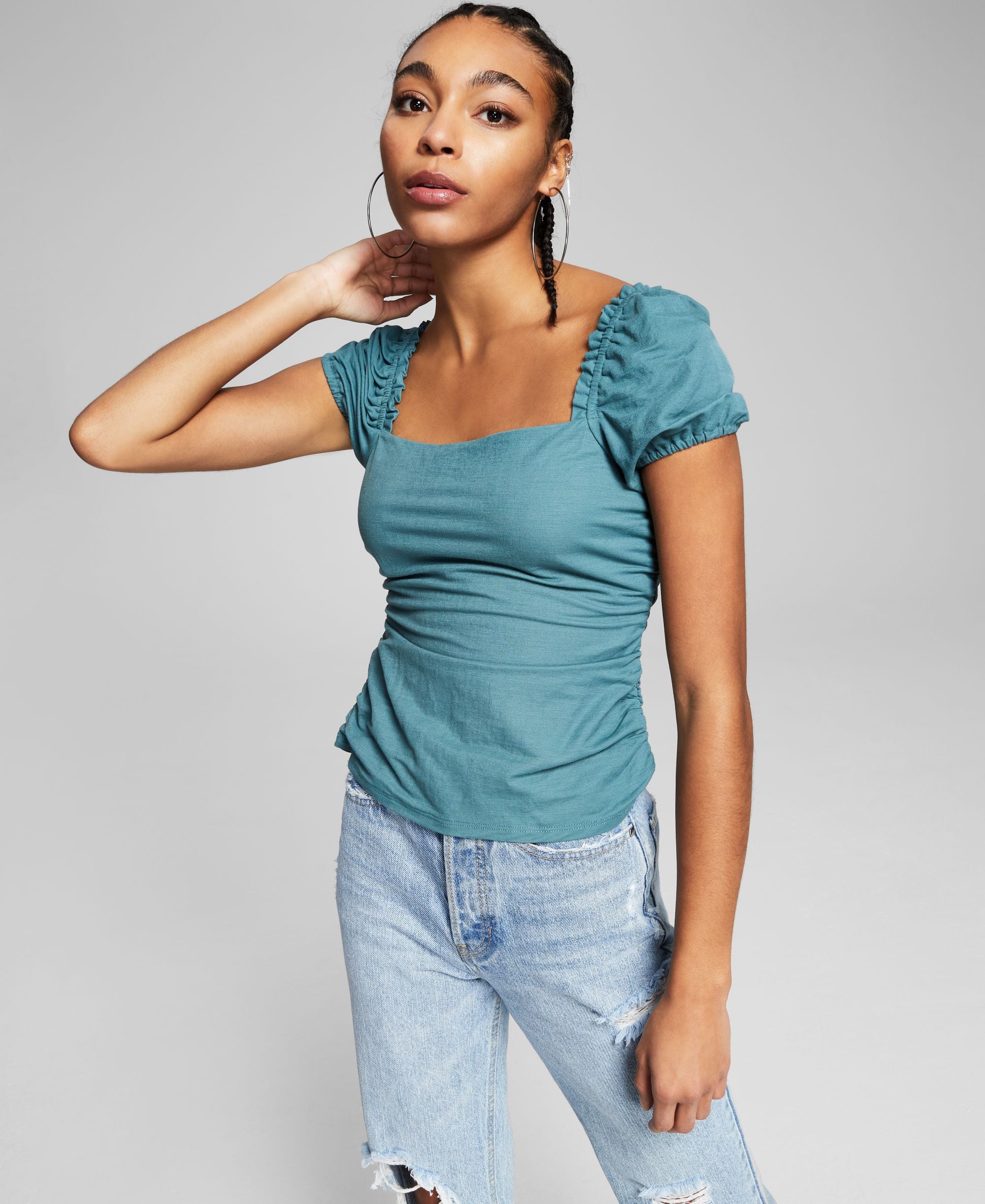 Now This Puff-Sleeve Premium Top