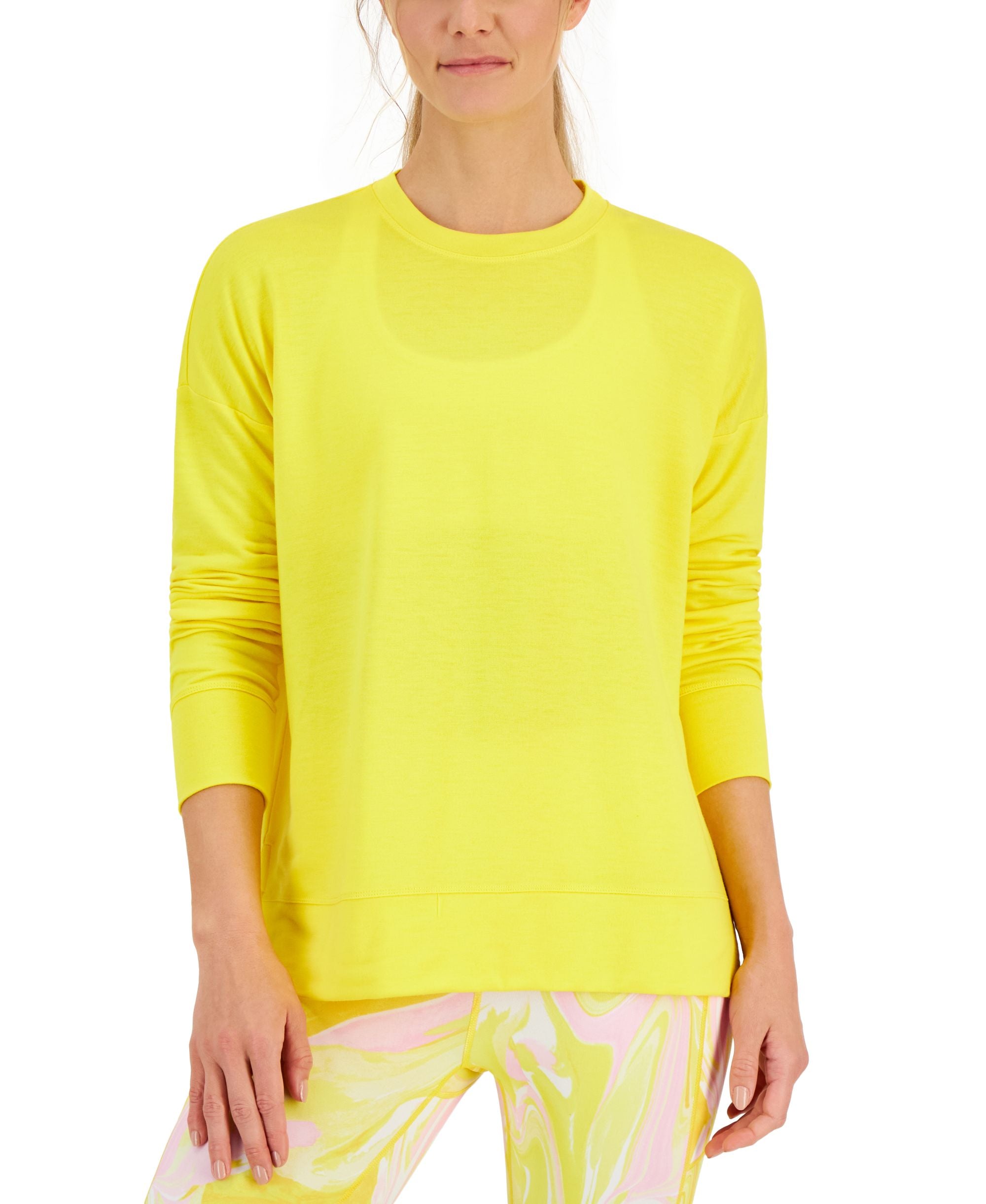 ID Ideology Womens Performance Solid Crewneck Premium Top