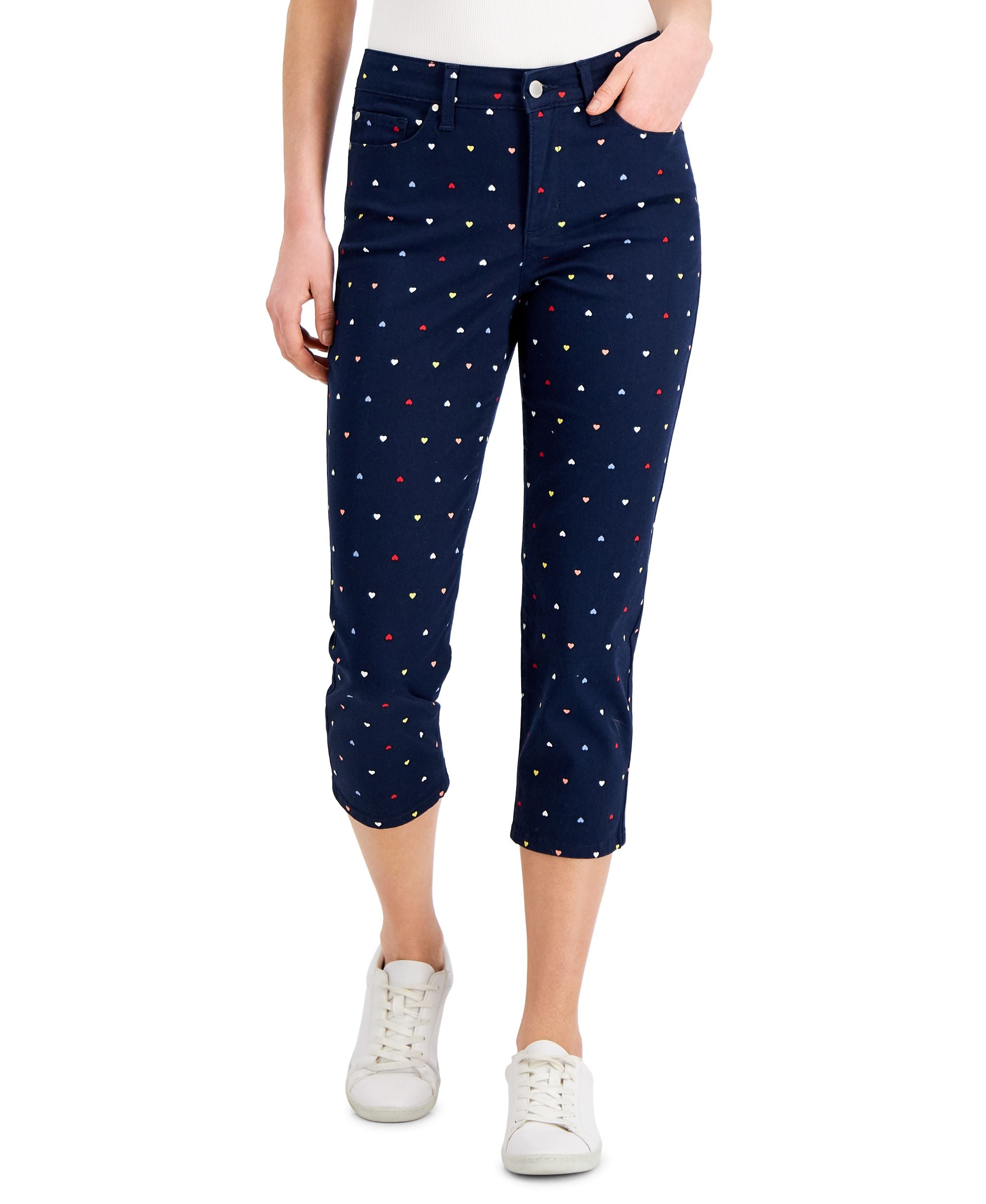 Charter Club Womens Bristol Printed Tummy Control Premium Jeans