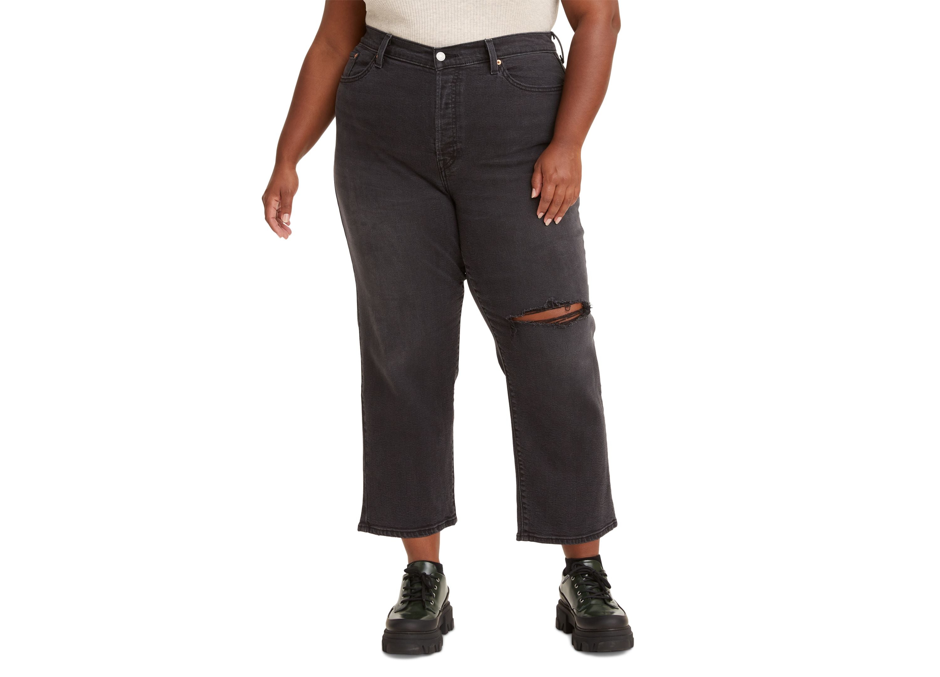 Modern Plus Size Wedgie Straight-Leg Premium Jeans