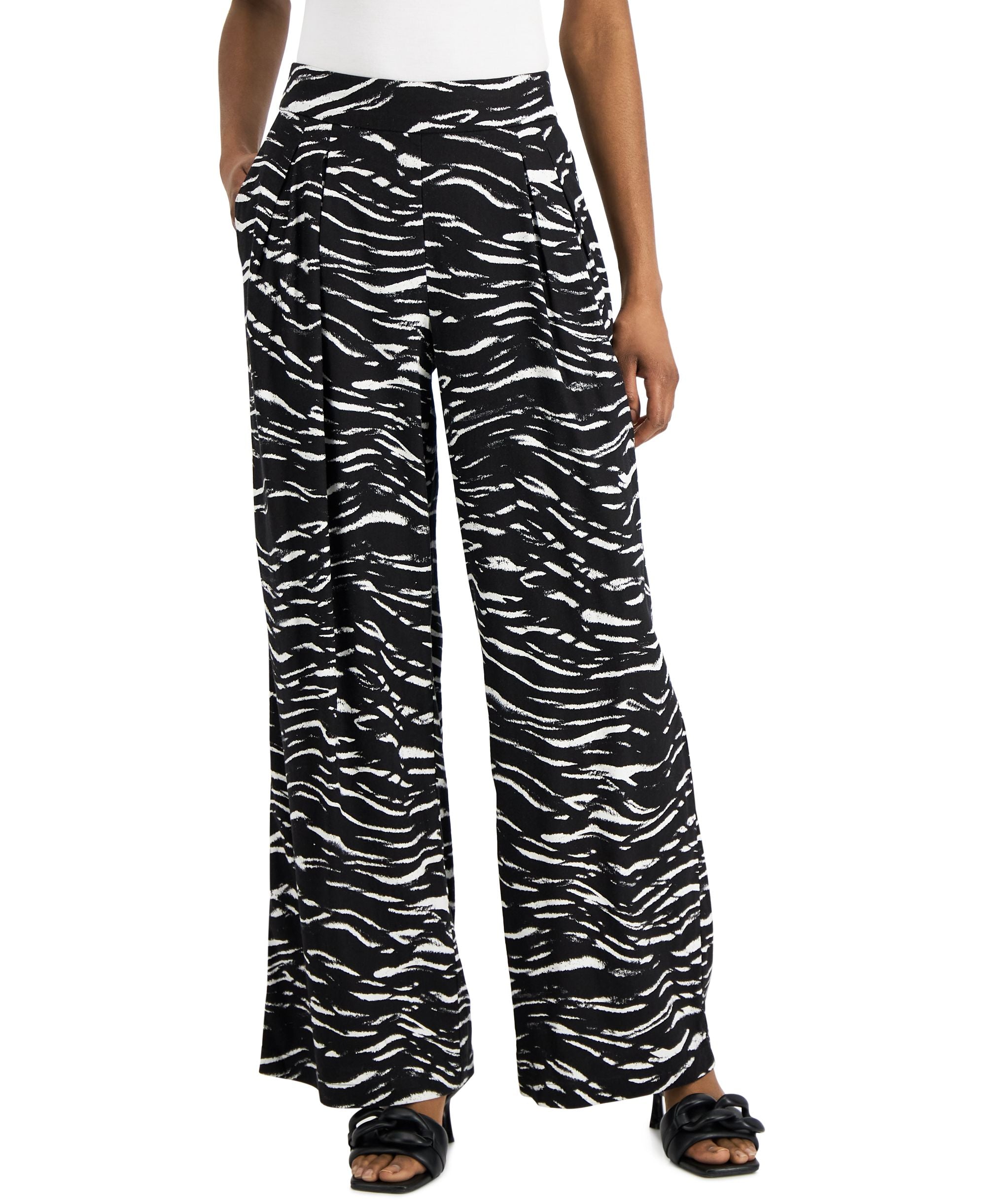 INC International Concepts Womens Zebra Print Signature Pants