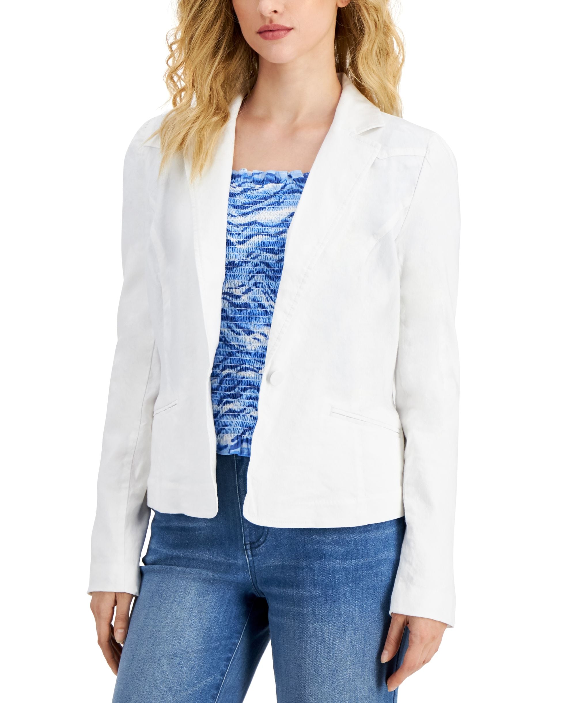 INC International Concepts Womens Puff-Sleeve Jacket