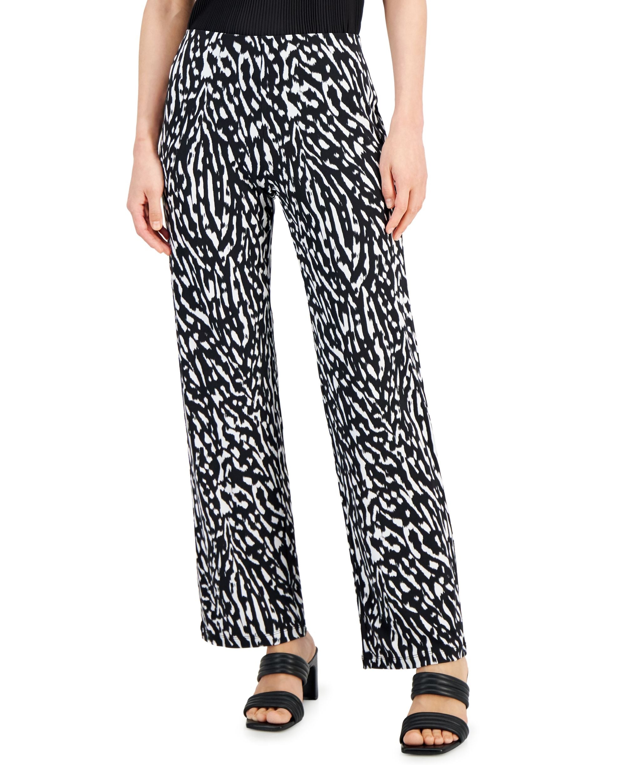 Alfani Petite Knit Wide-Leg Pant