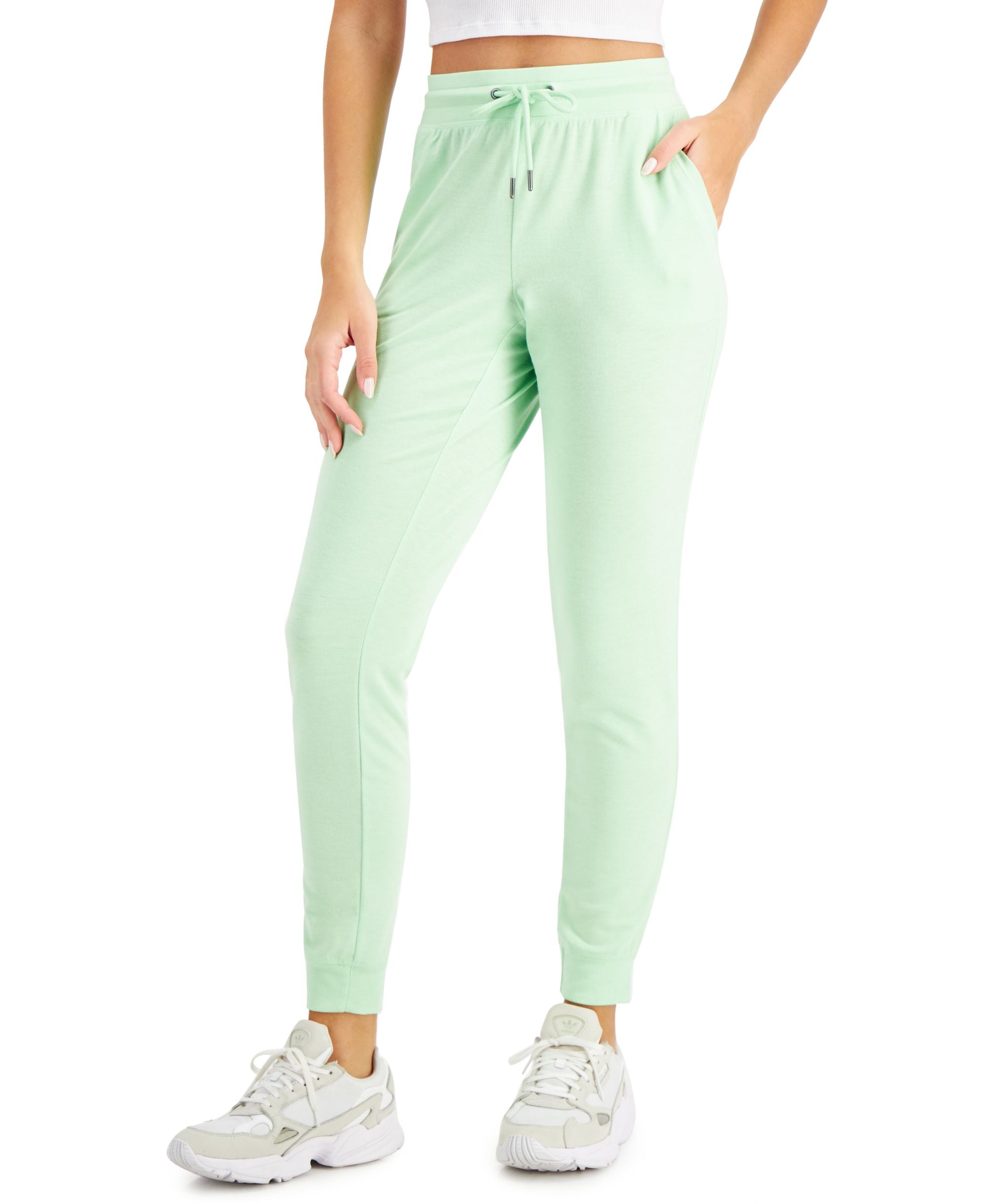 ID Ideology Womens Knit Jogger Signature Pants