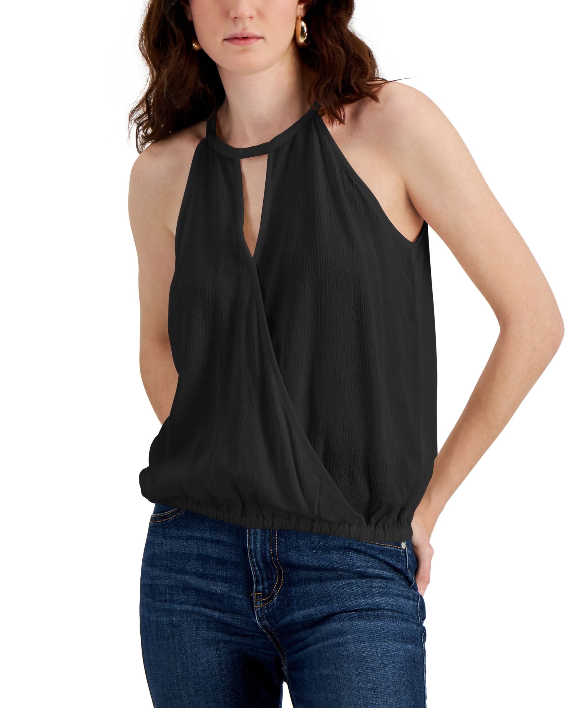 INC International Concepts Womens Halter Premium Top