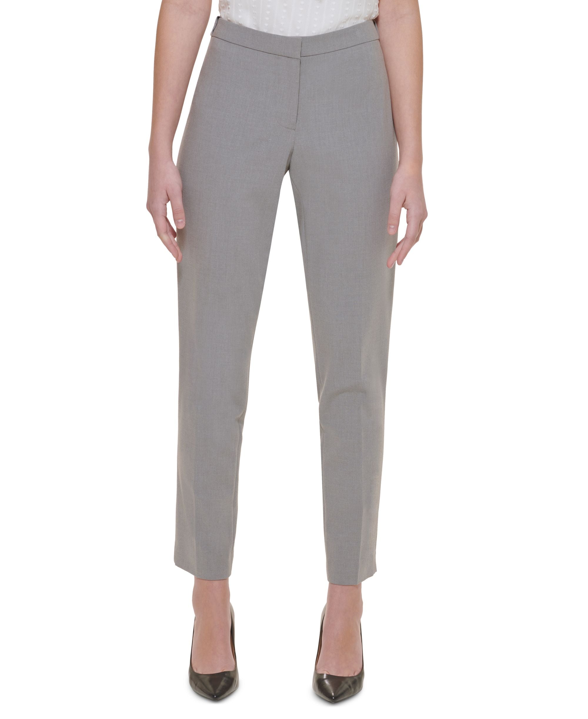 Calvin Klein Highline Mid Rise Slim-Cut Ankle Pant