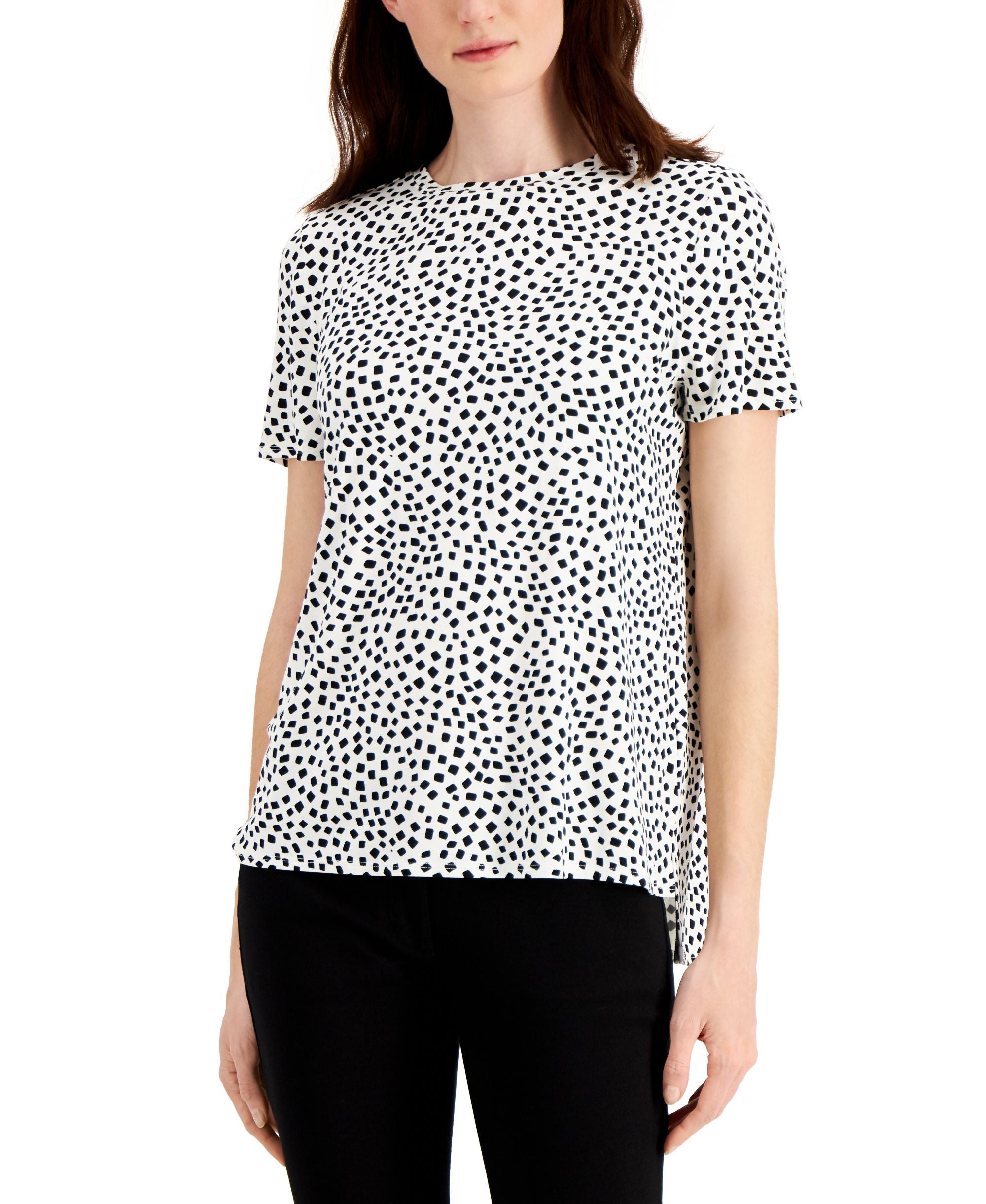 Alfani Printed Crewneck T-Modern Shirt