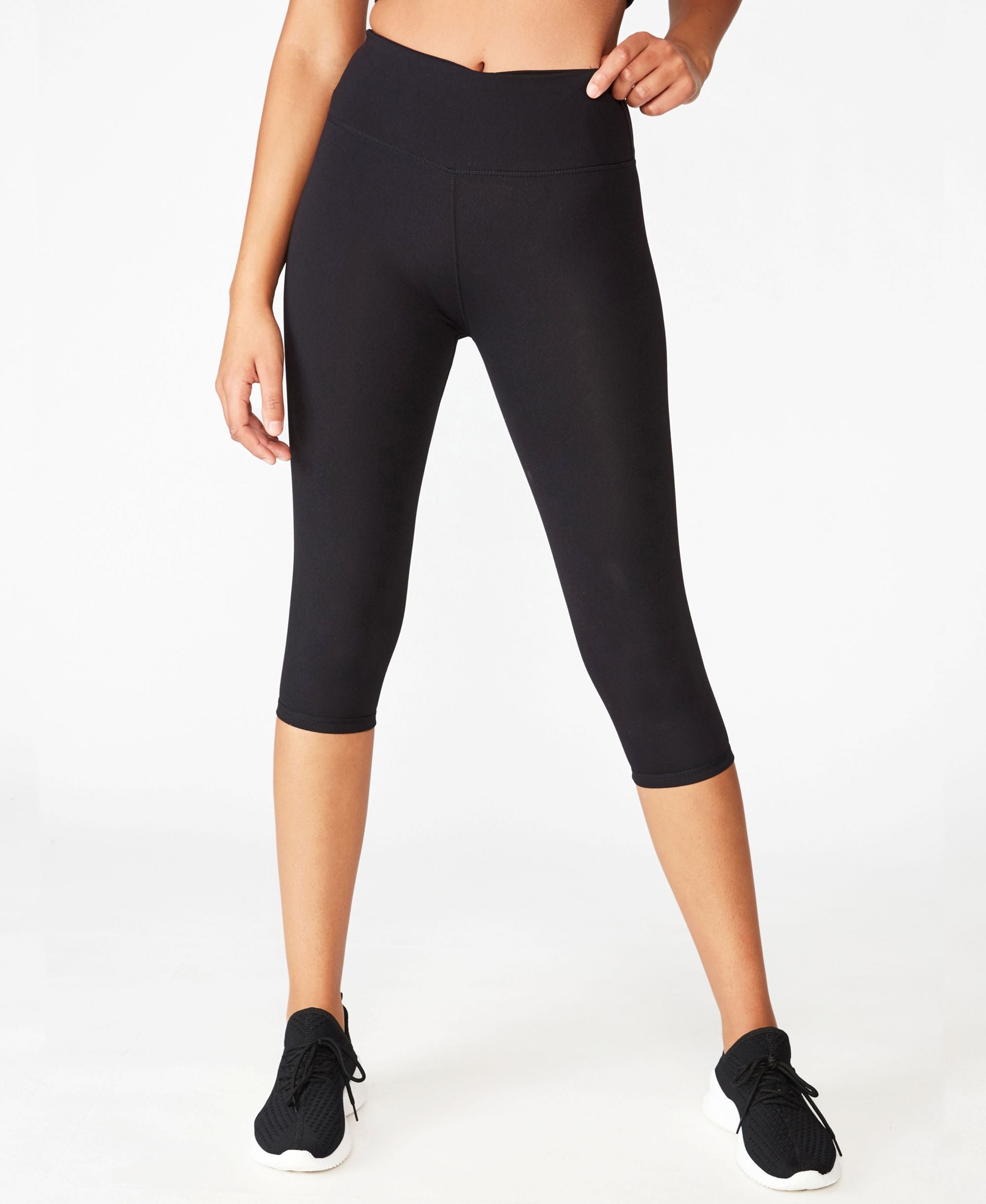 Cotton On Body Womens Performance Core Capri-Length Tight Signature Pants