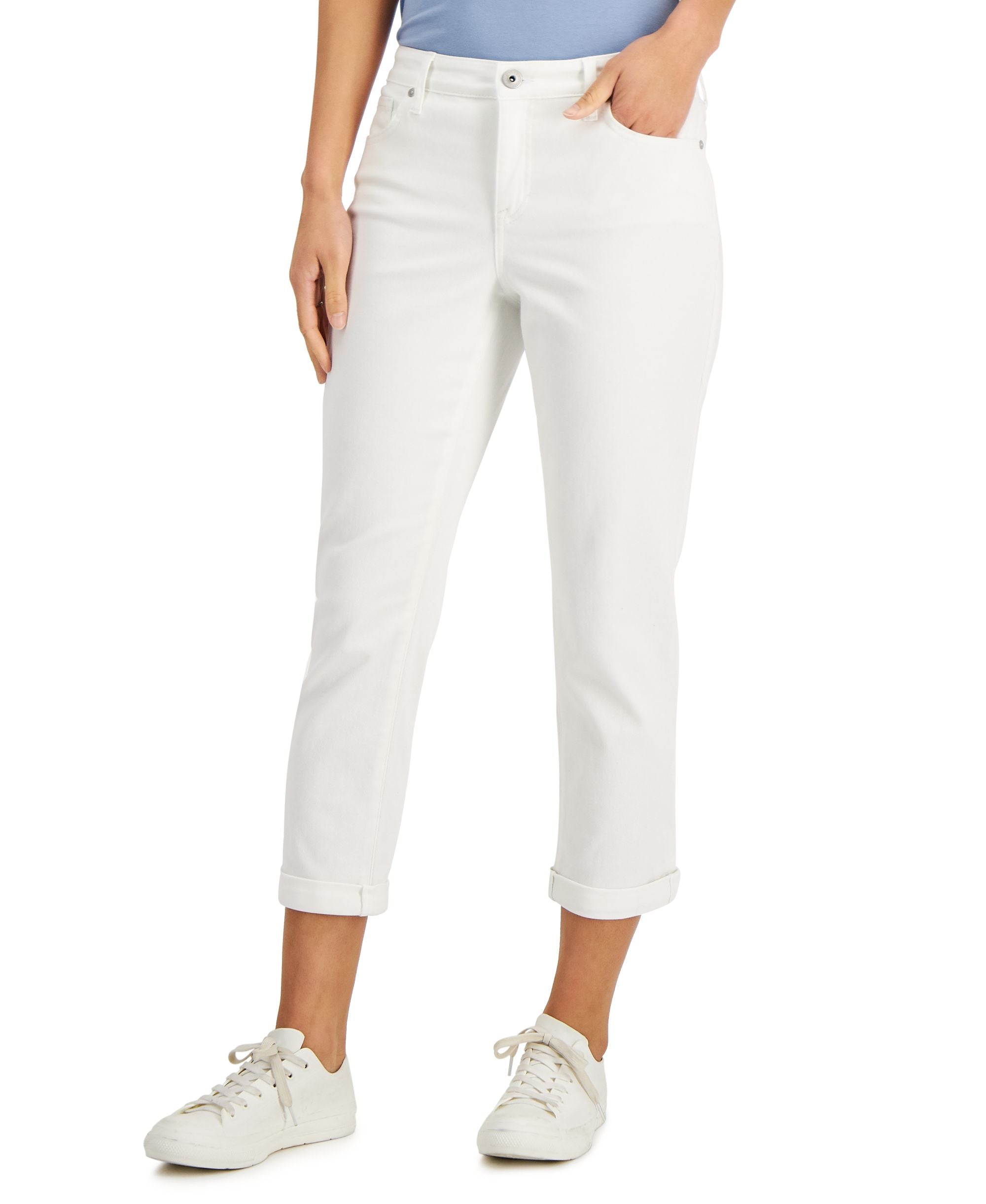 Style & Co Petite Curvy Fit Girlfriend Premium Jeans