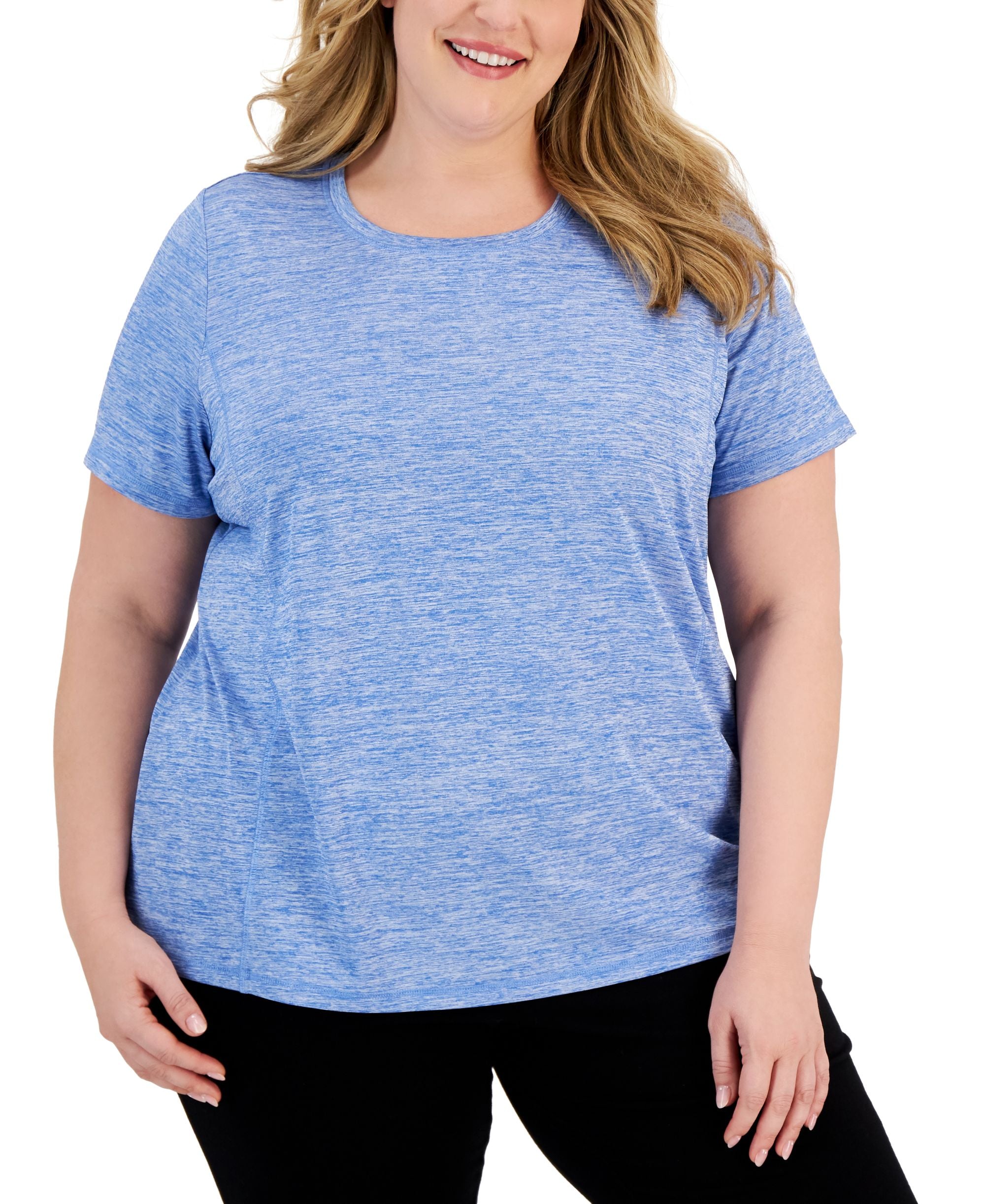 Karen Scott Plus Size Space Dyed T-Modern Shirt