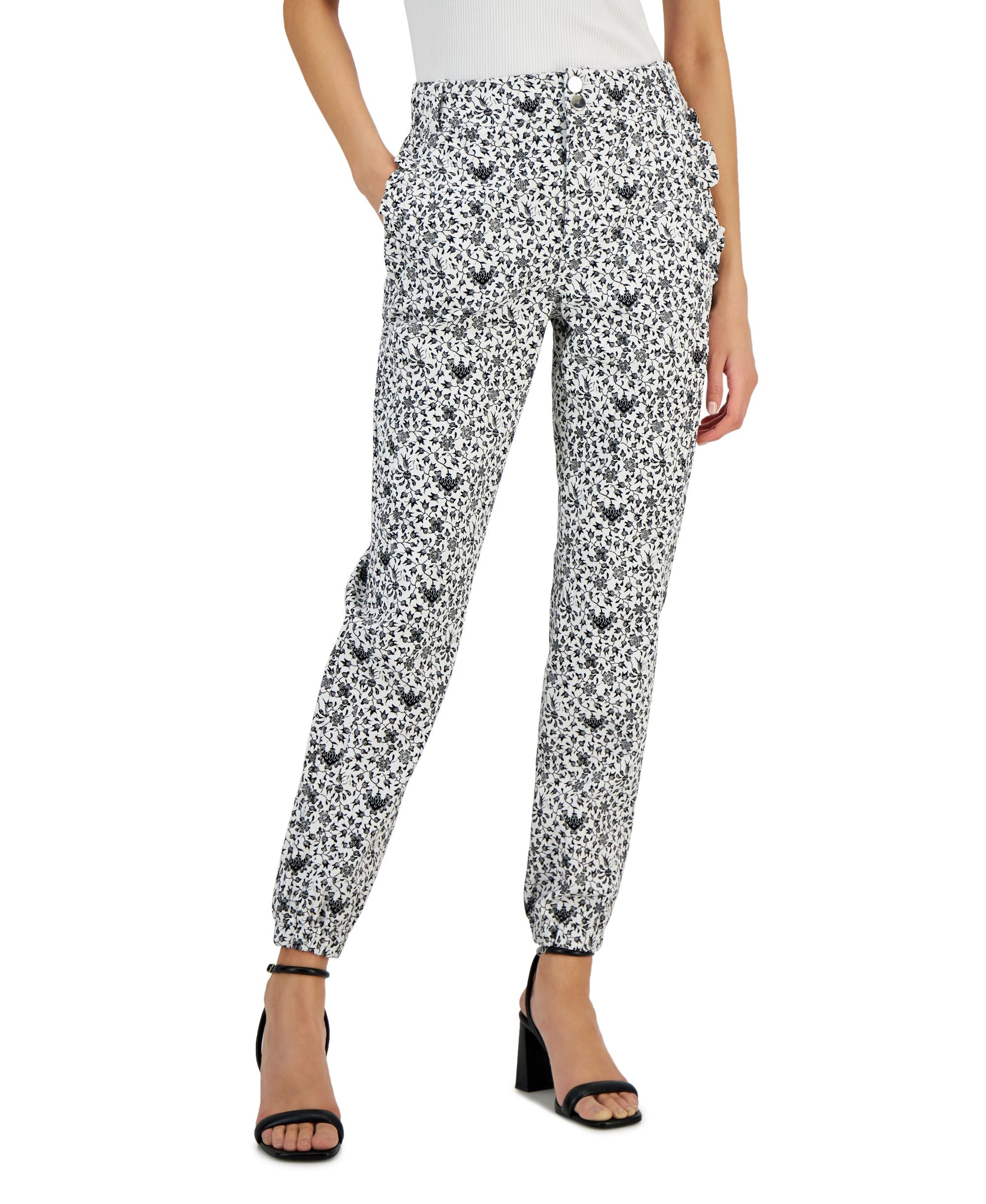 INC International Concepts Womens Printed High Rise Signature Pants
