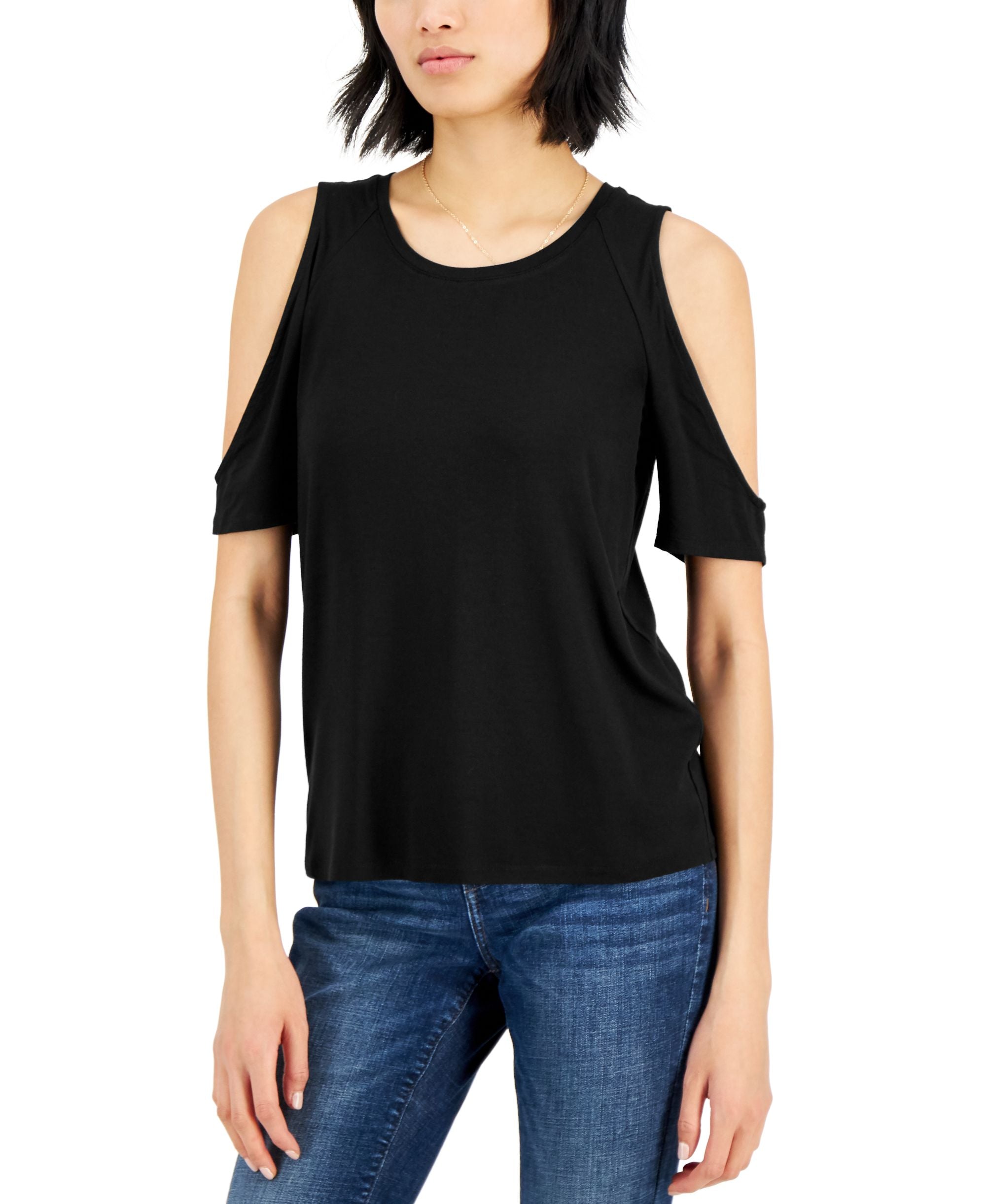 INC International Concepts Womens Cold Shoulder T-Modern Shirt