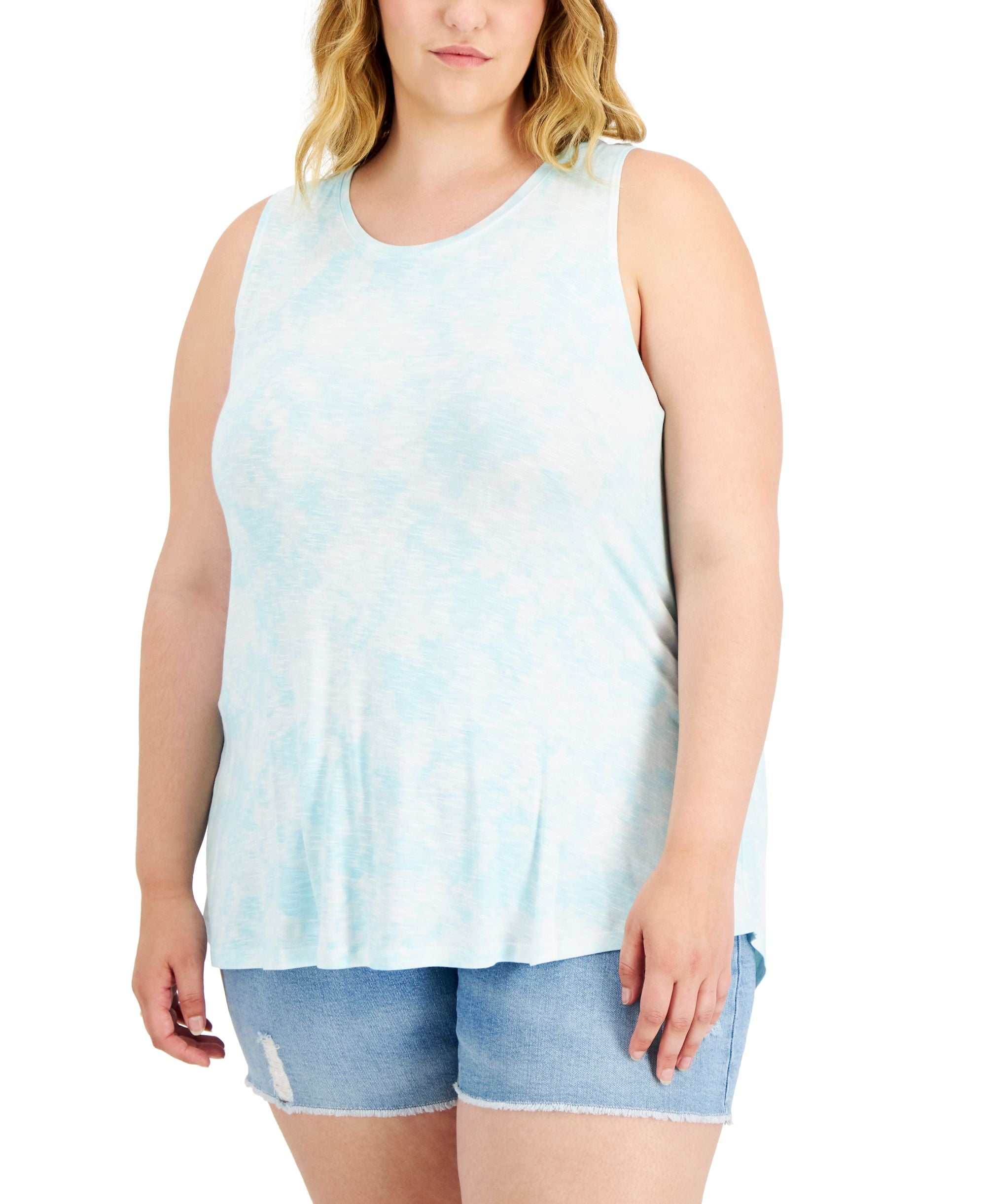 Style & Co Plus Size Swing Tank Premium Top
