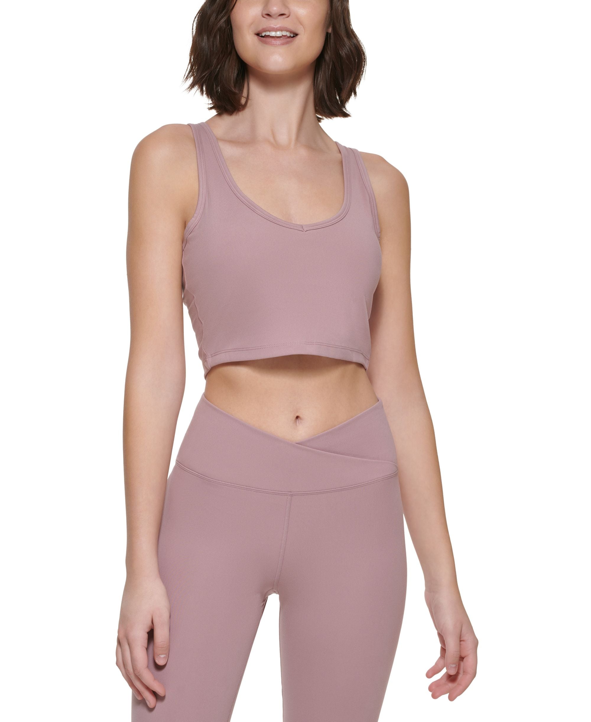 Calvin Klein Performance Womens Strappy Crop Premium Top