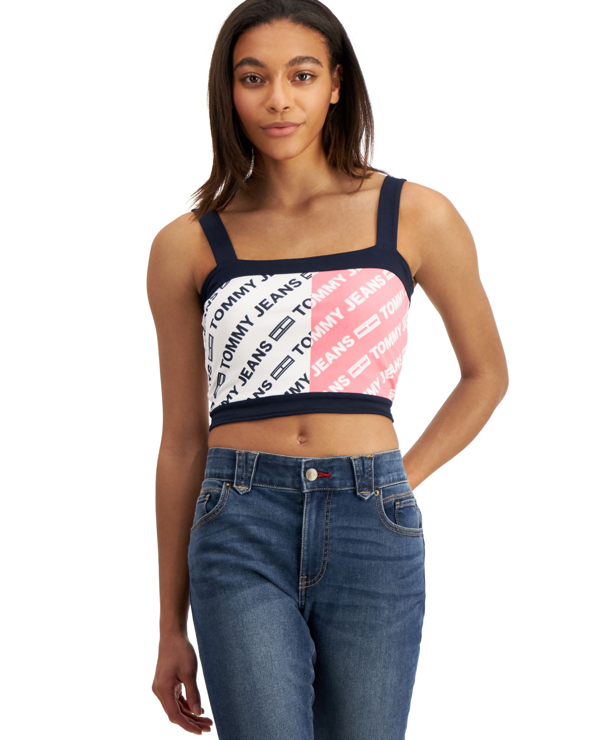 Tommy Premium Jeans Skeleton Logo Bra Premium Top