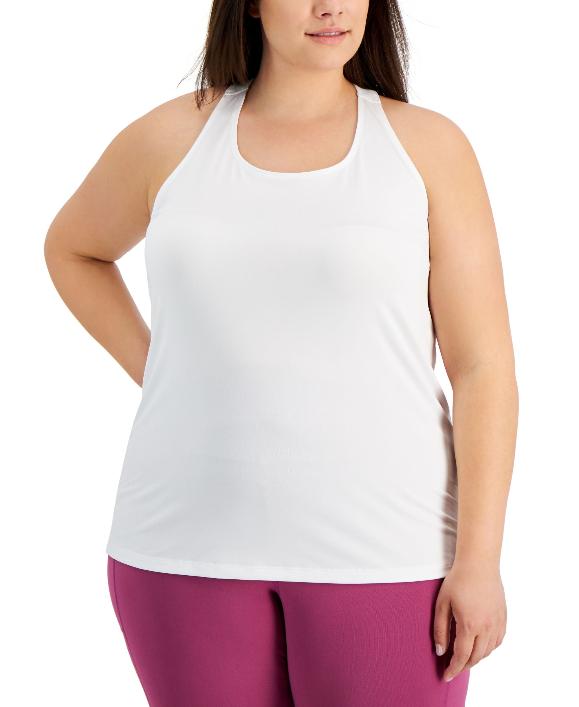 ID Ideology Plus Size Rainbow T Back Tank Premium Top