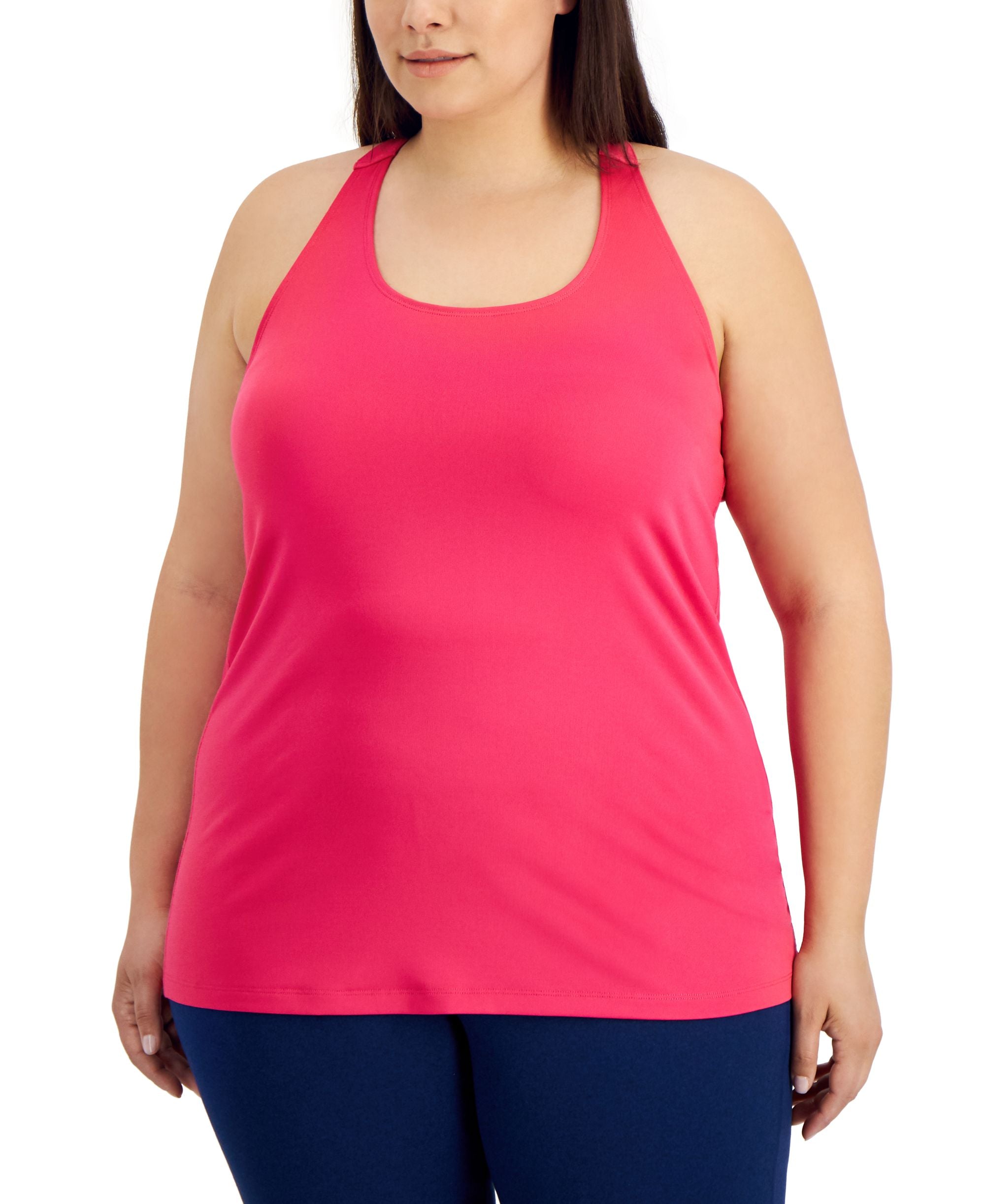 ID Ideology Plus Size Rainbow T Back Tank Premium Top