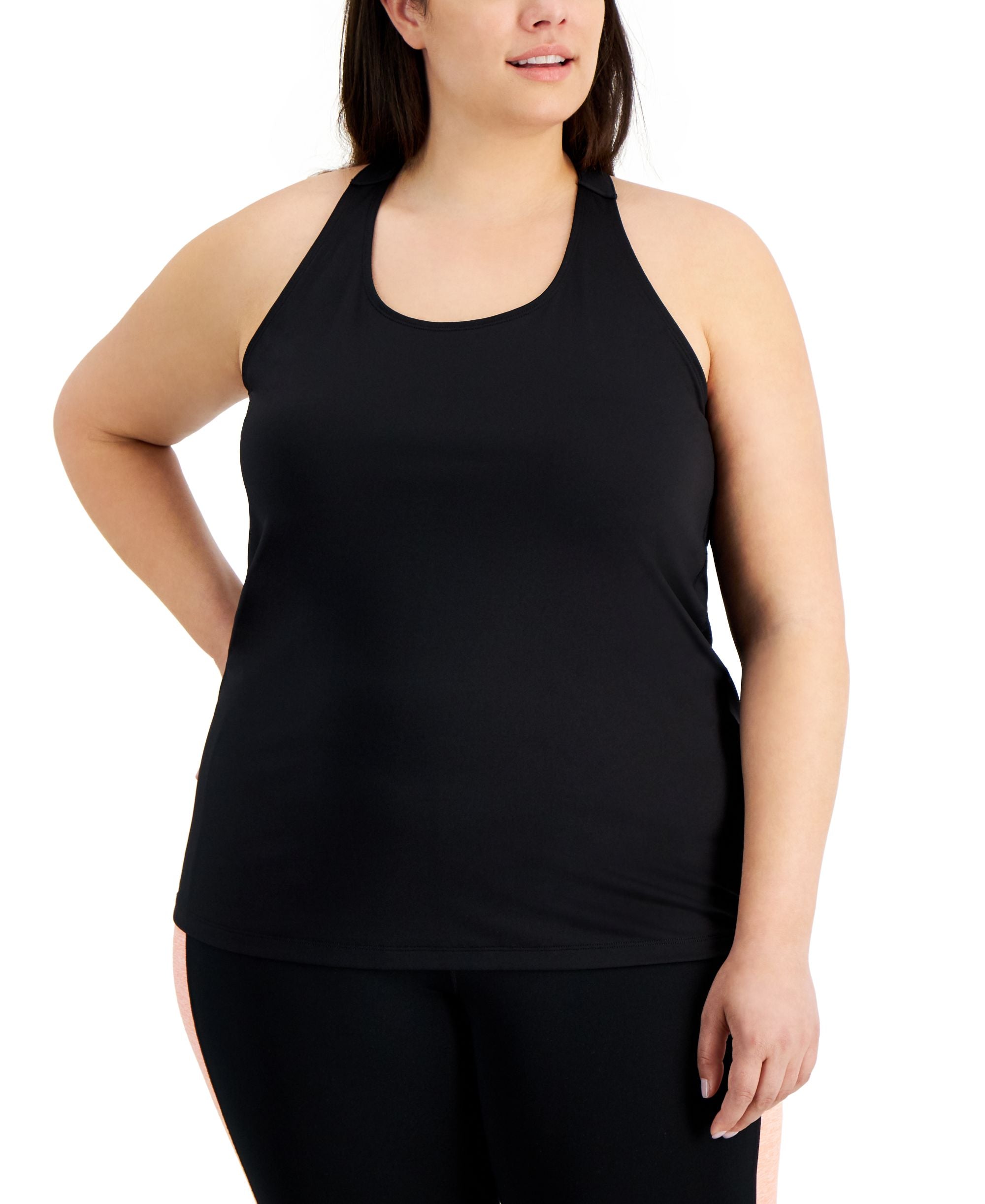 ID Ideology Plus Size Rainbow T Back Tank Premium Top