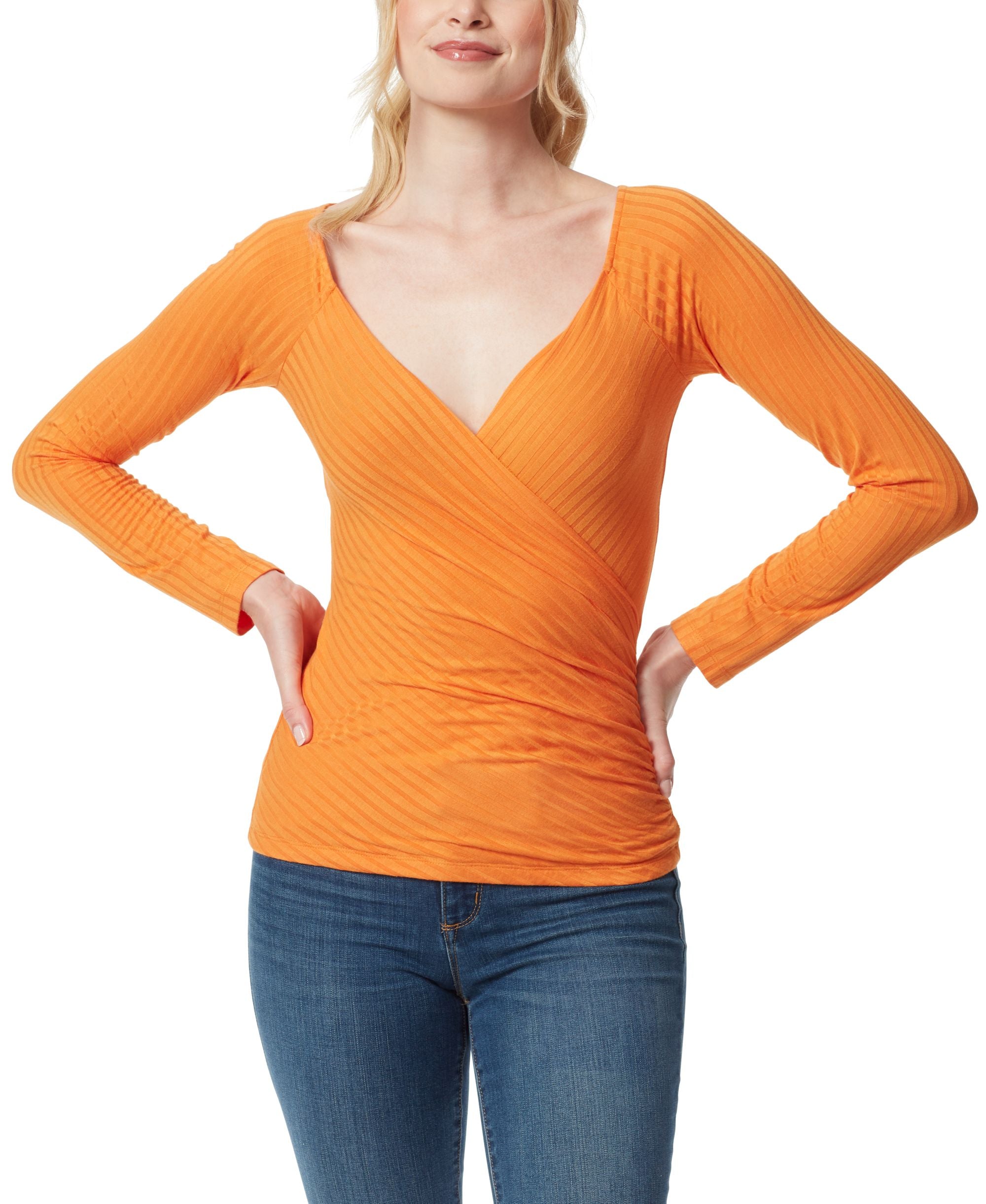 Jessica Simpson Kiki Faux Surplice Top