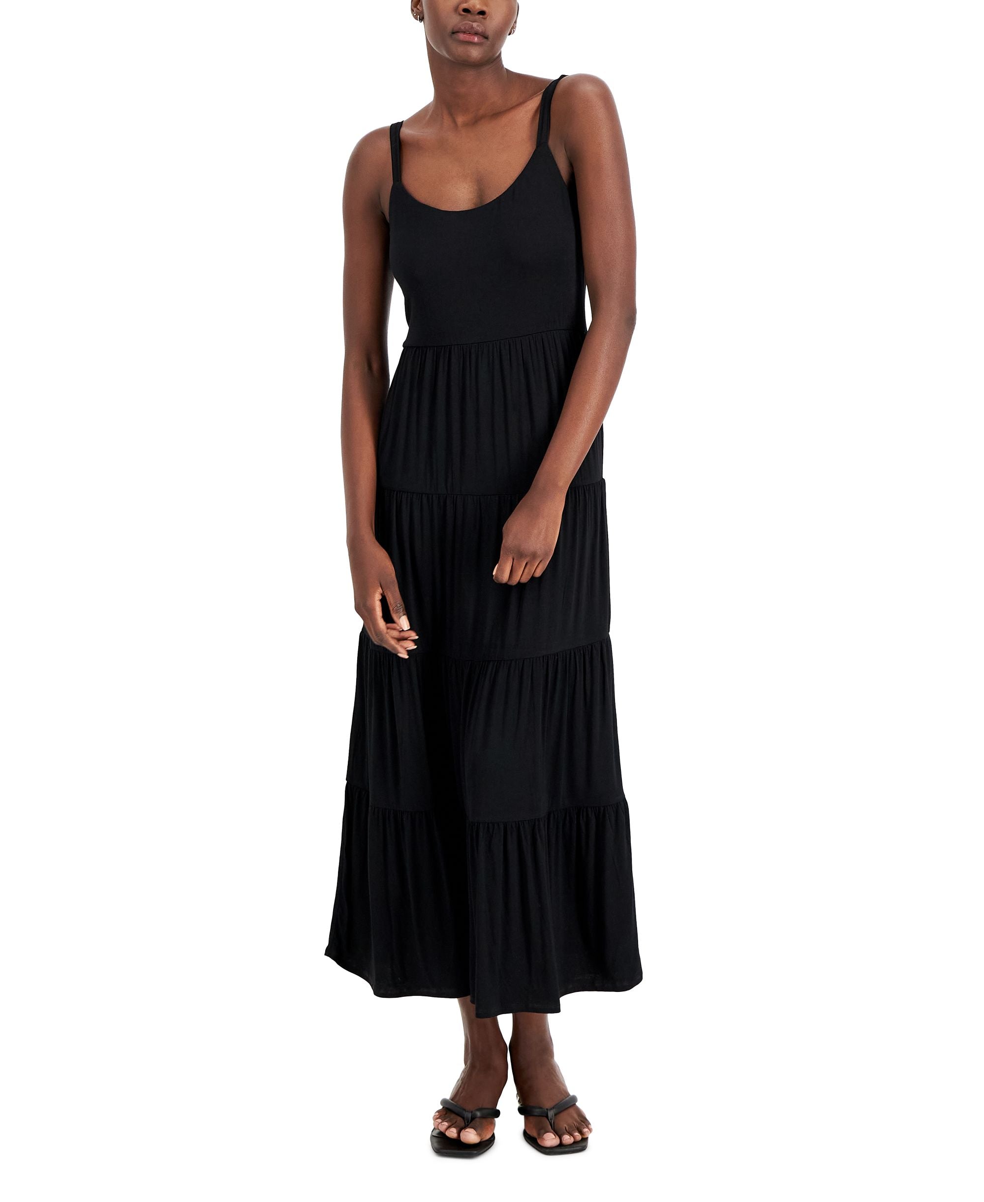 INC International Concepts Womens Tiered Flounce Dress