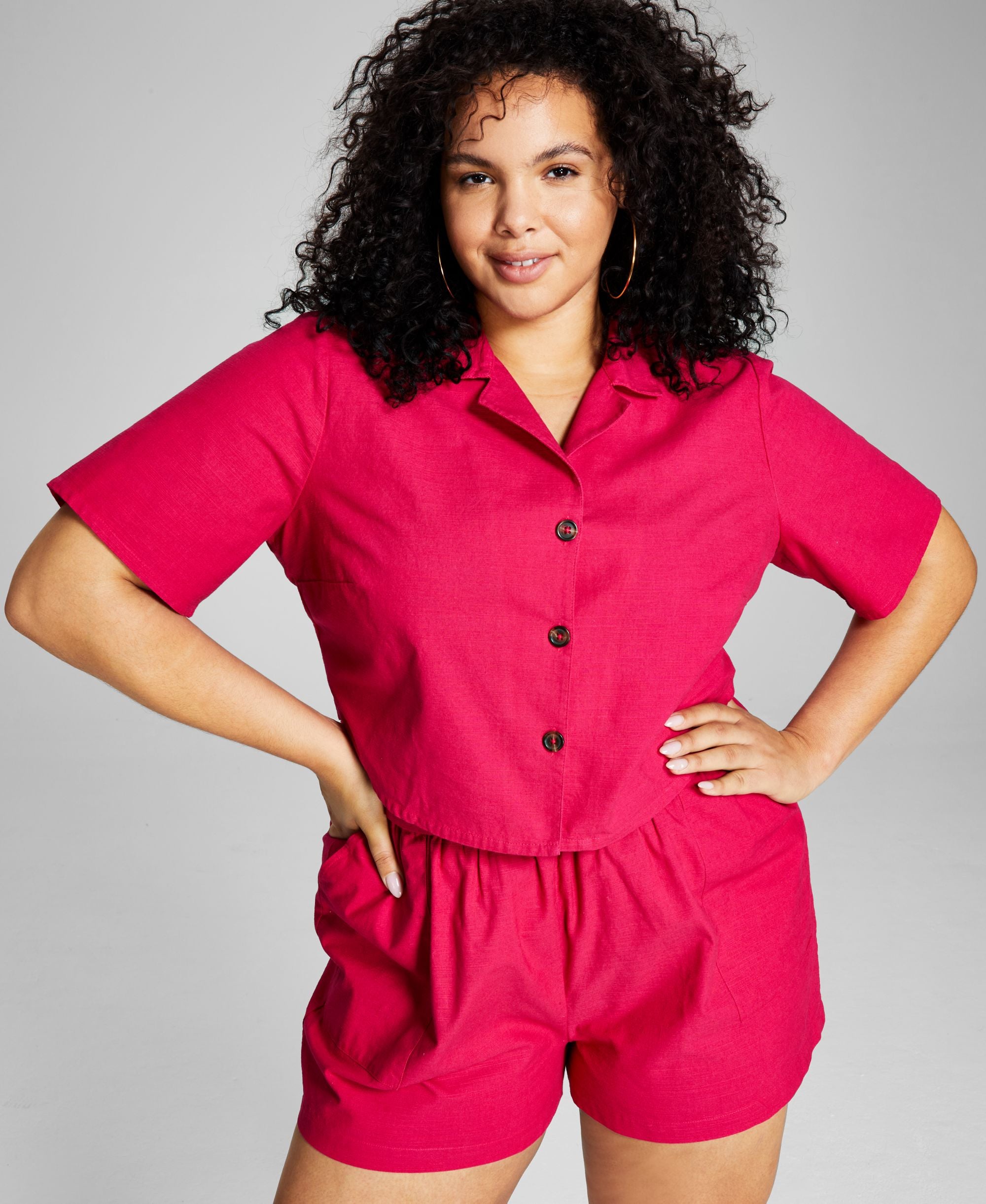 Now This Modern Plus Size Camp Modern Shirt
