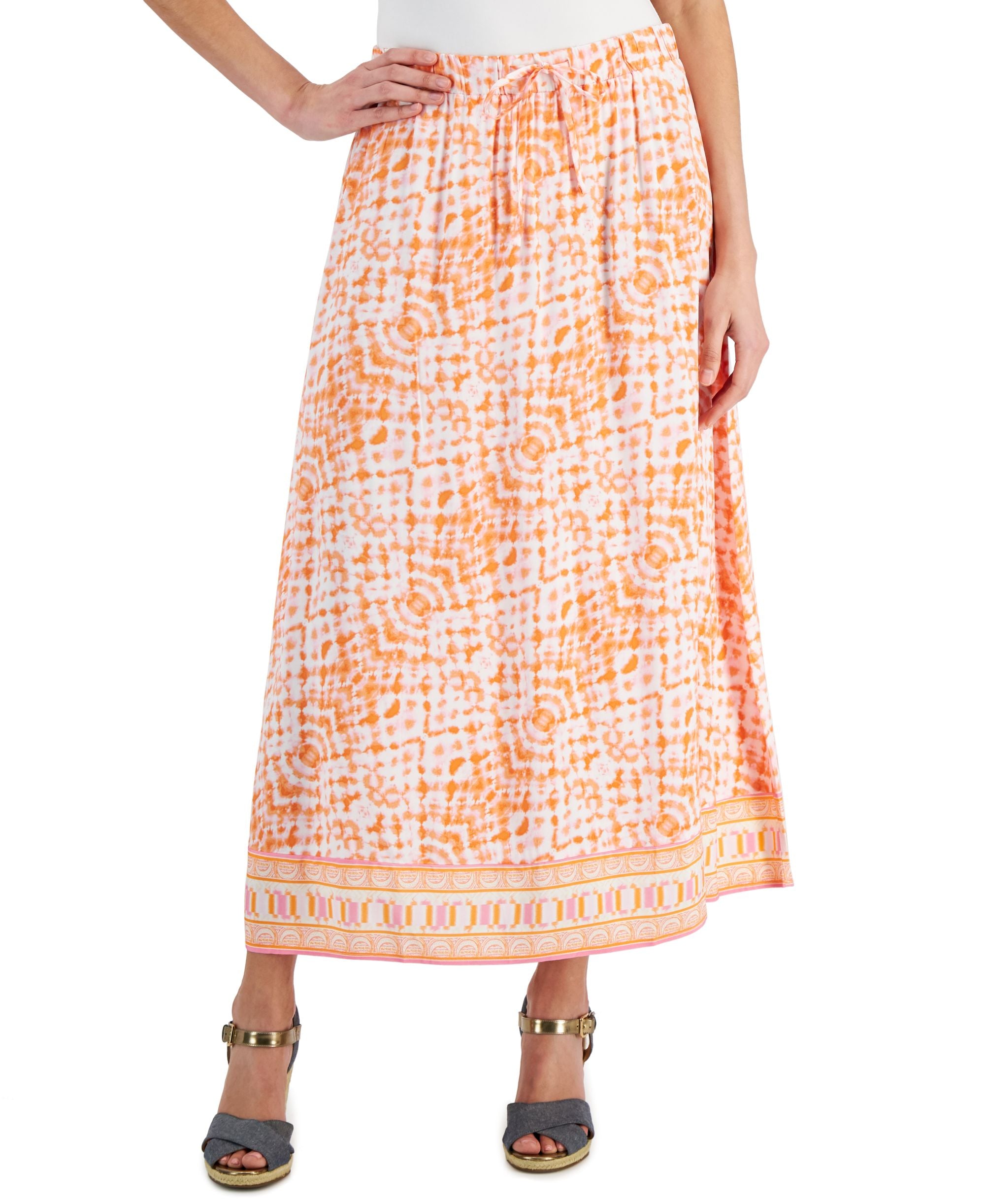 JM Collection Petite A-Line Maxi Modern Skirt