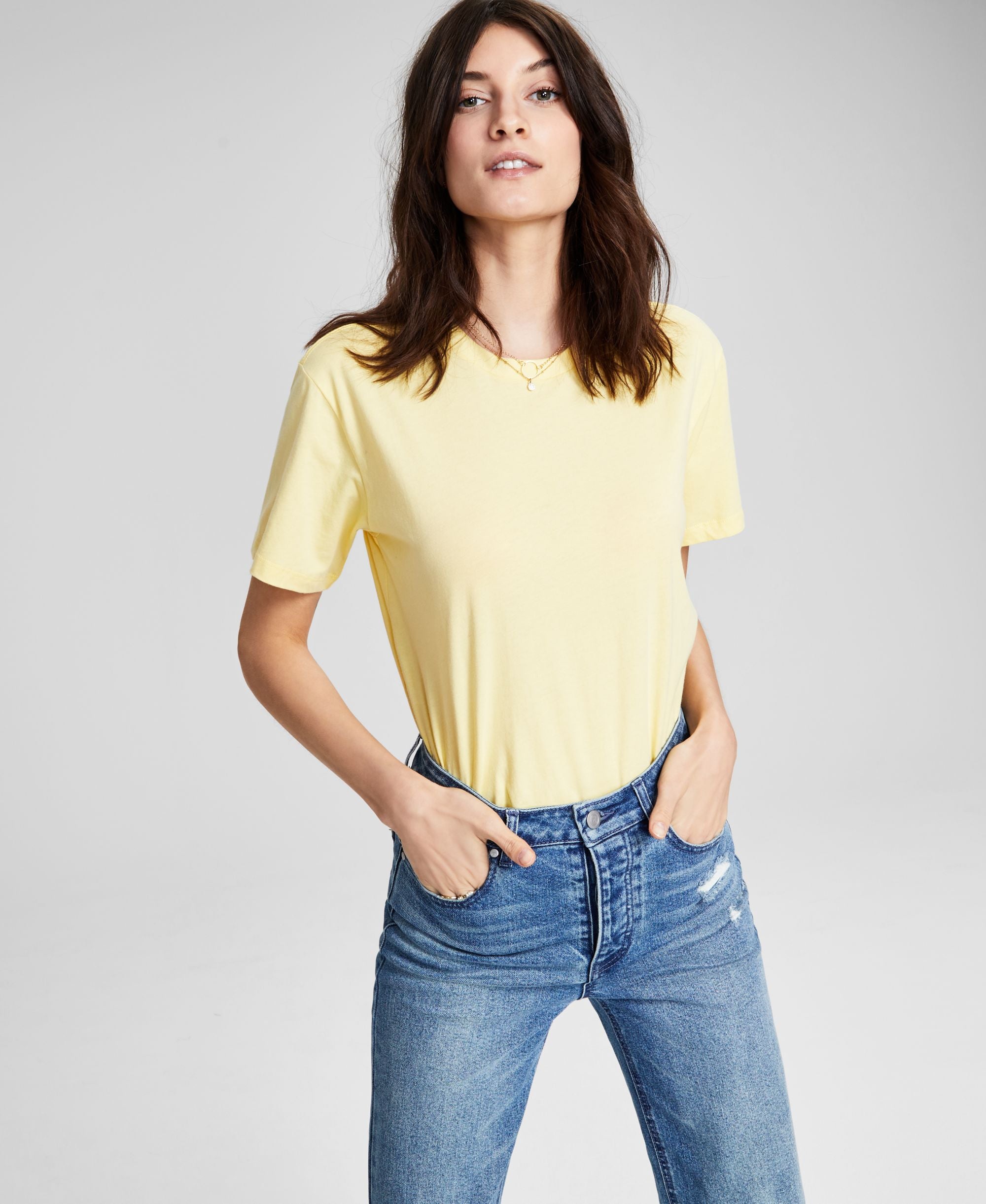 Now This Womens Cotton Boyfriend T-Modern Shirt