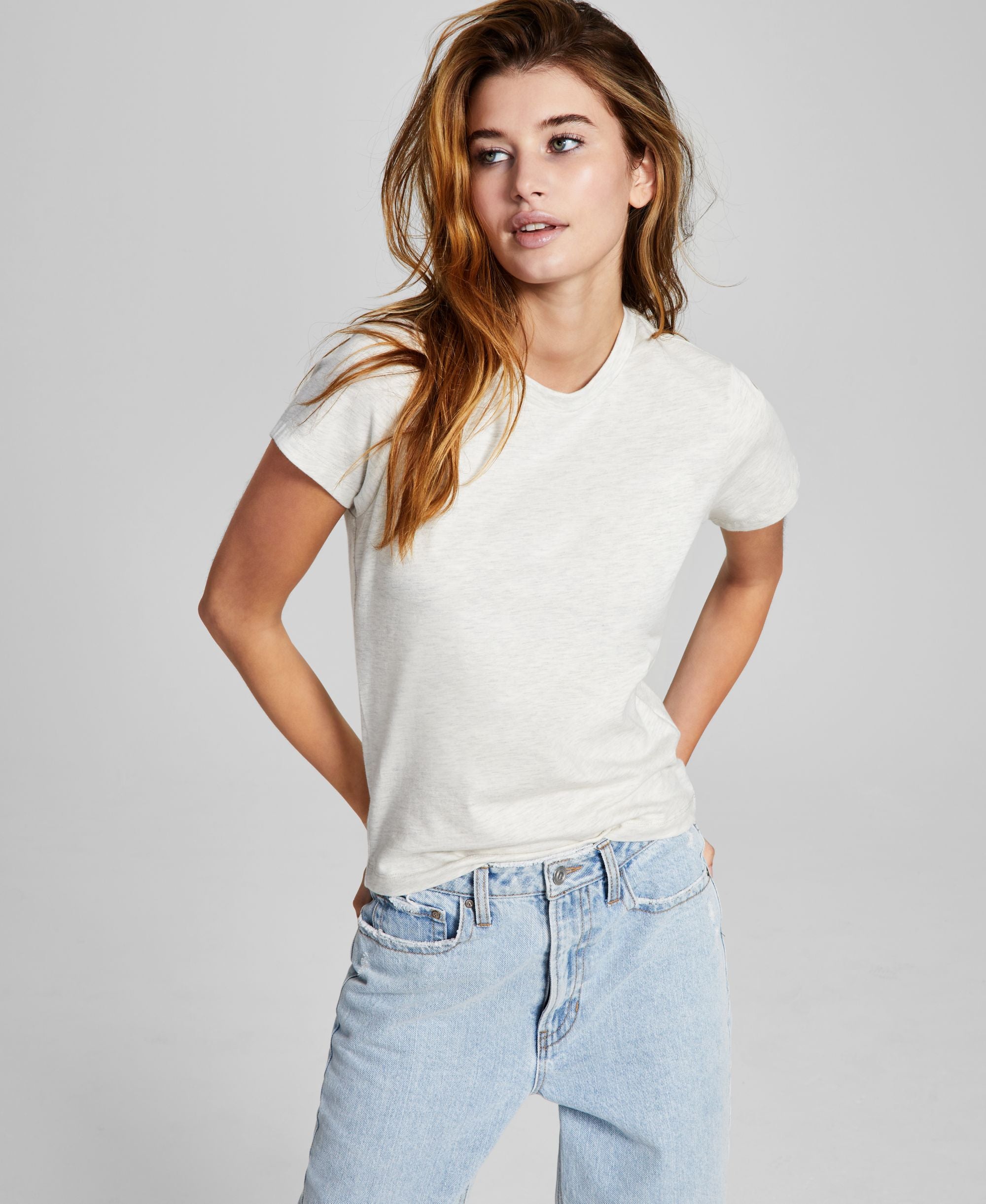 Now This Womens Slim-Cut Fit T-Modern Shirt