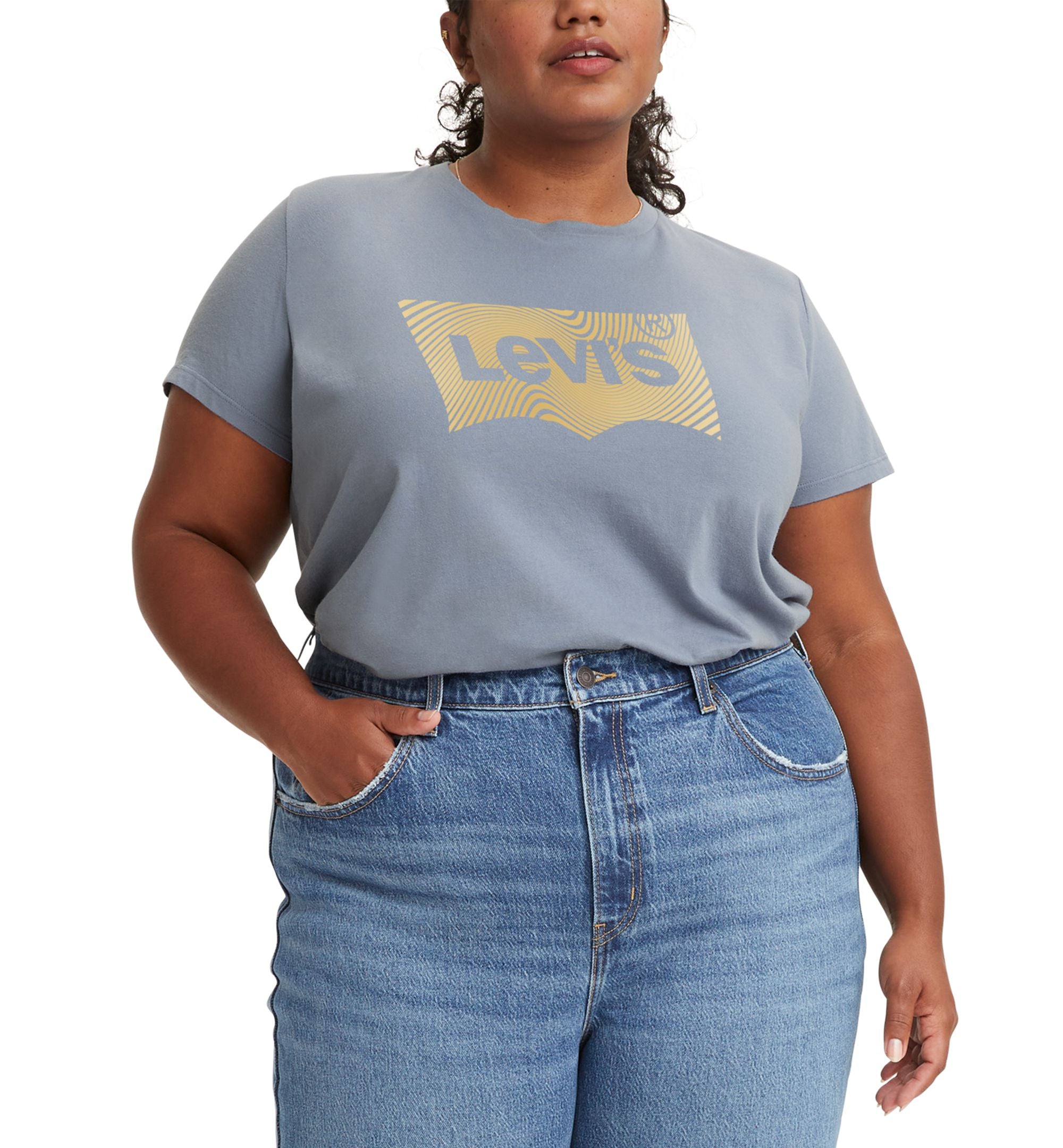 Levis Modern Plus Size Batwing ideal Graphic Logo T-Modern Shirt