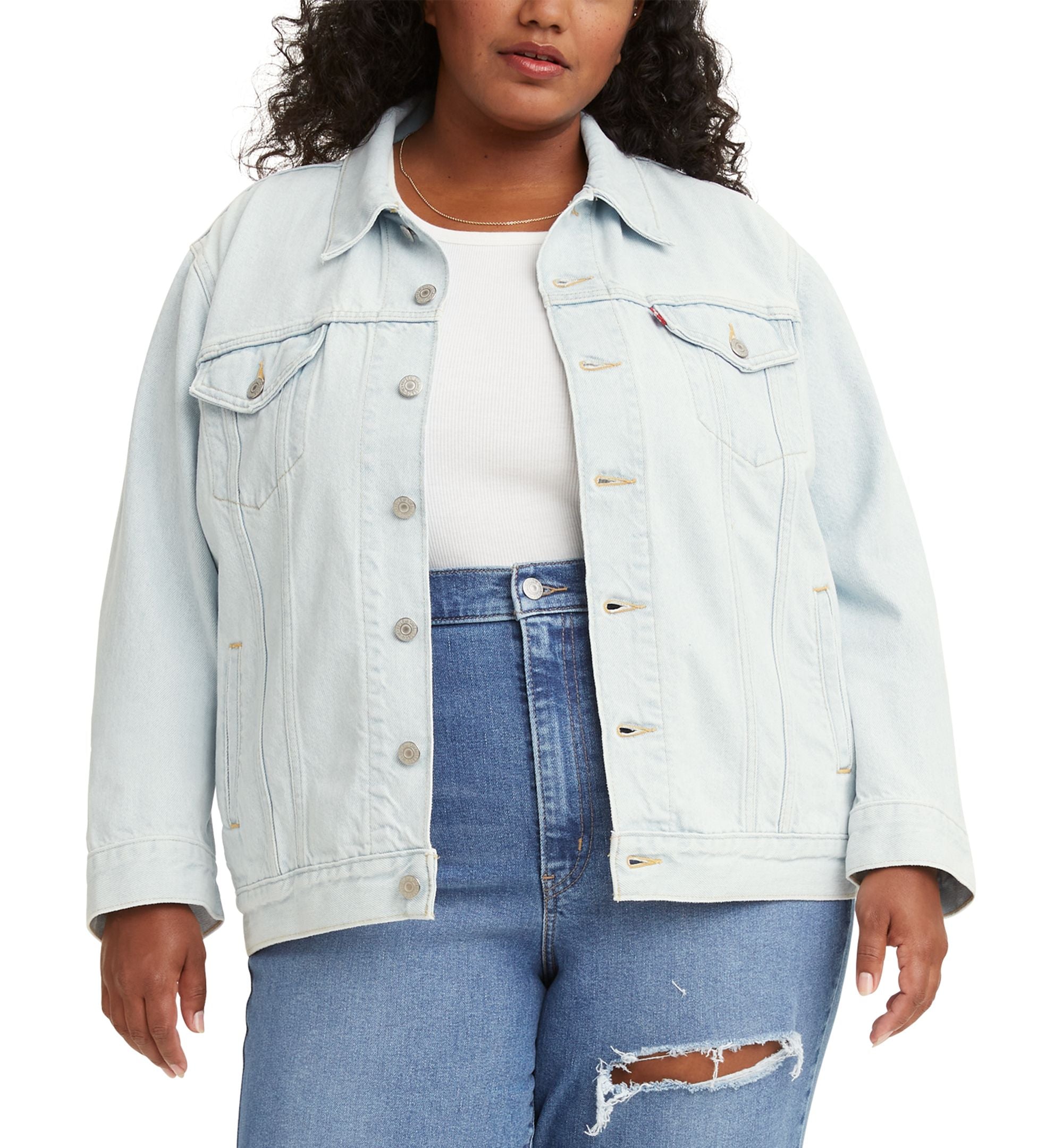 Levis Modern Plus Size Ex Boyfriend Trucker Jacket