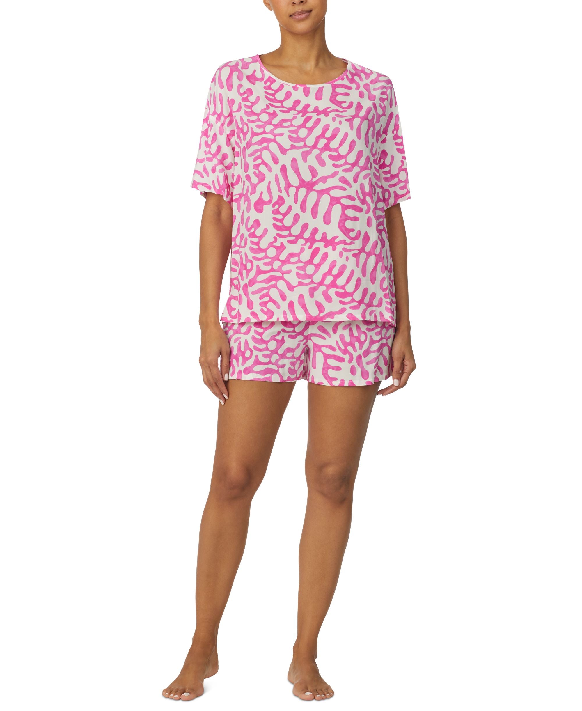 Refinery29 Woven Printed Premium Shorts Sleep Set