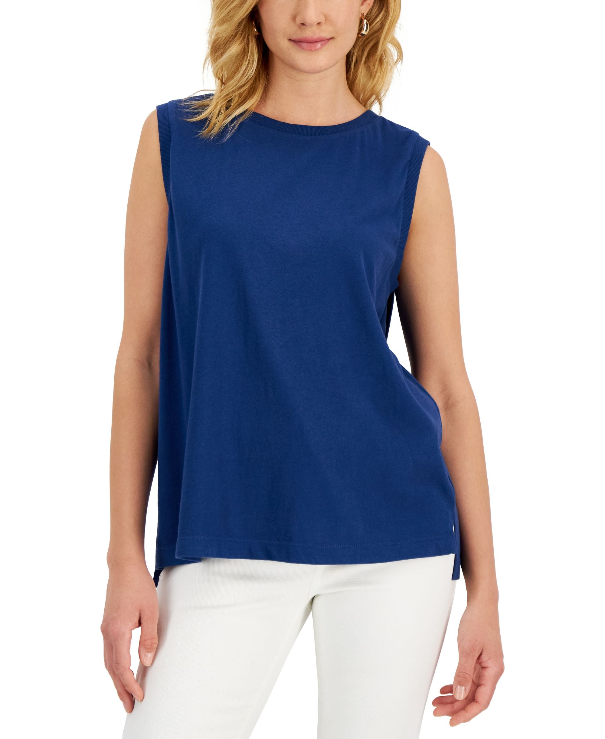 Style & Co Womens Sleeveless Premium Top