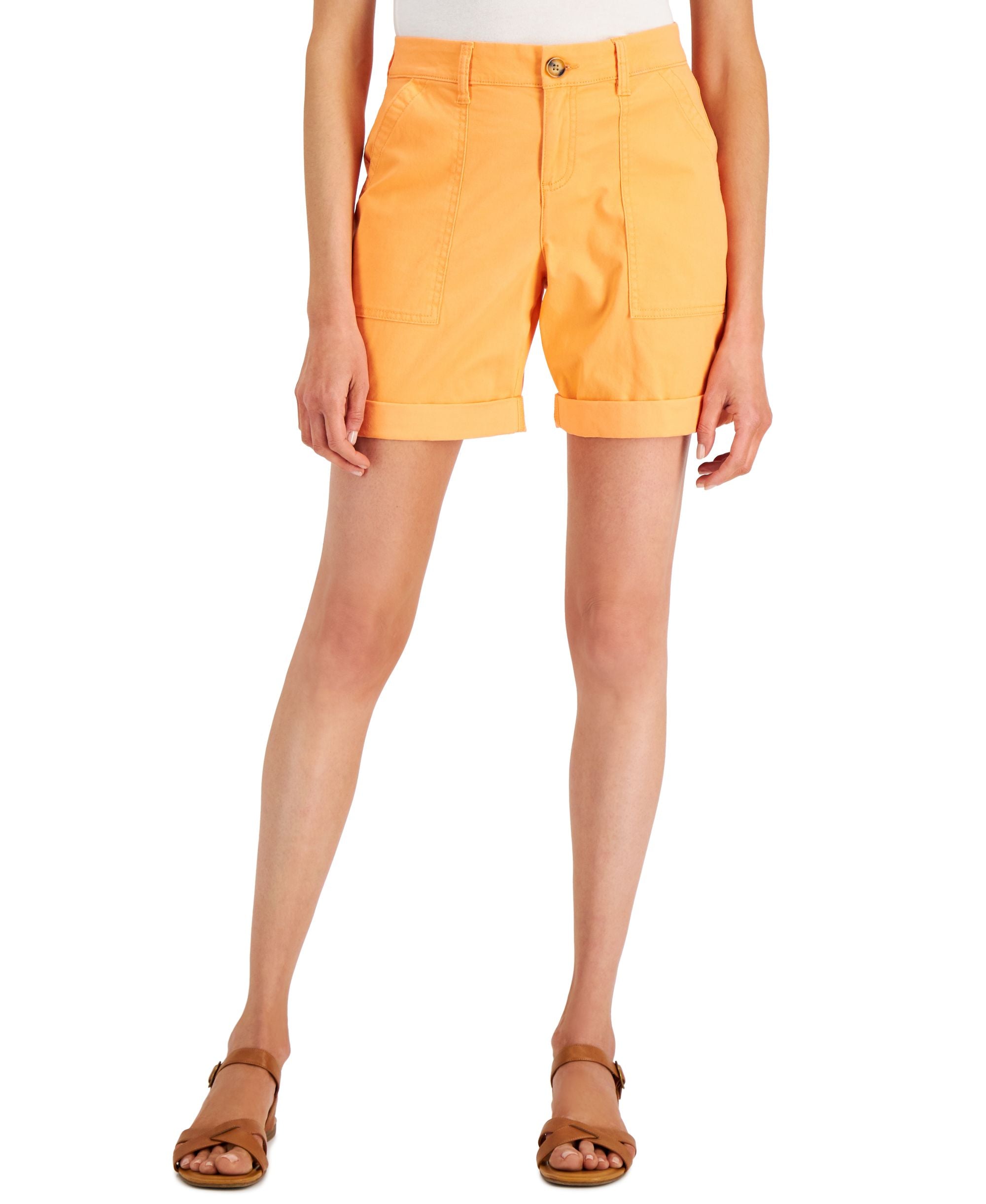 Style & Co Rolled Cuff Bermuda Premium Shorts
