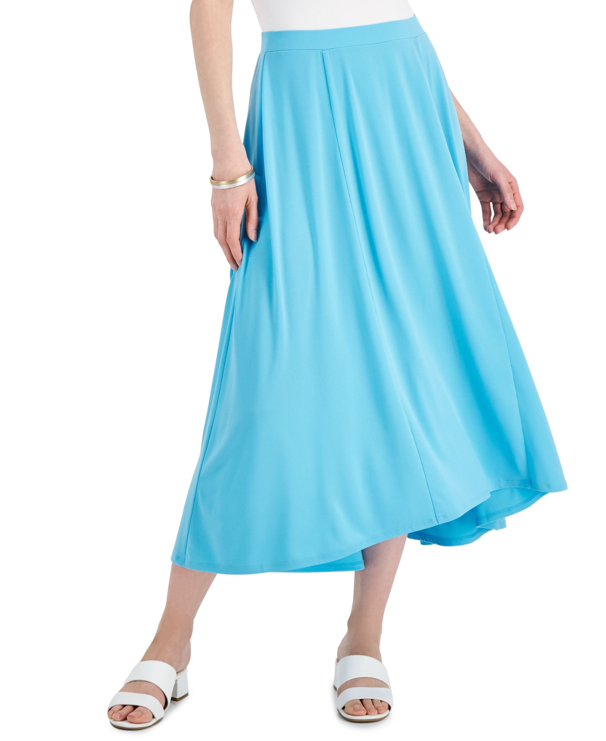 JM Collection Womens Midi Modern Skirt