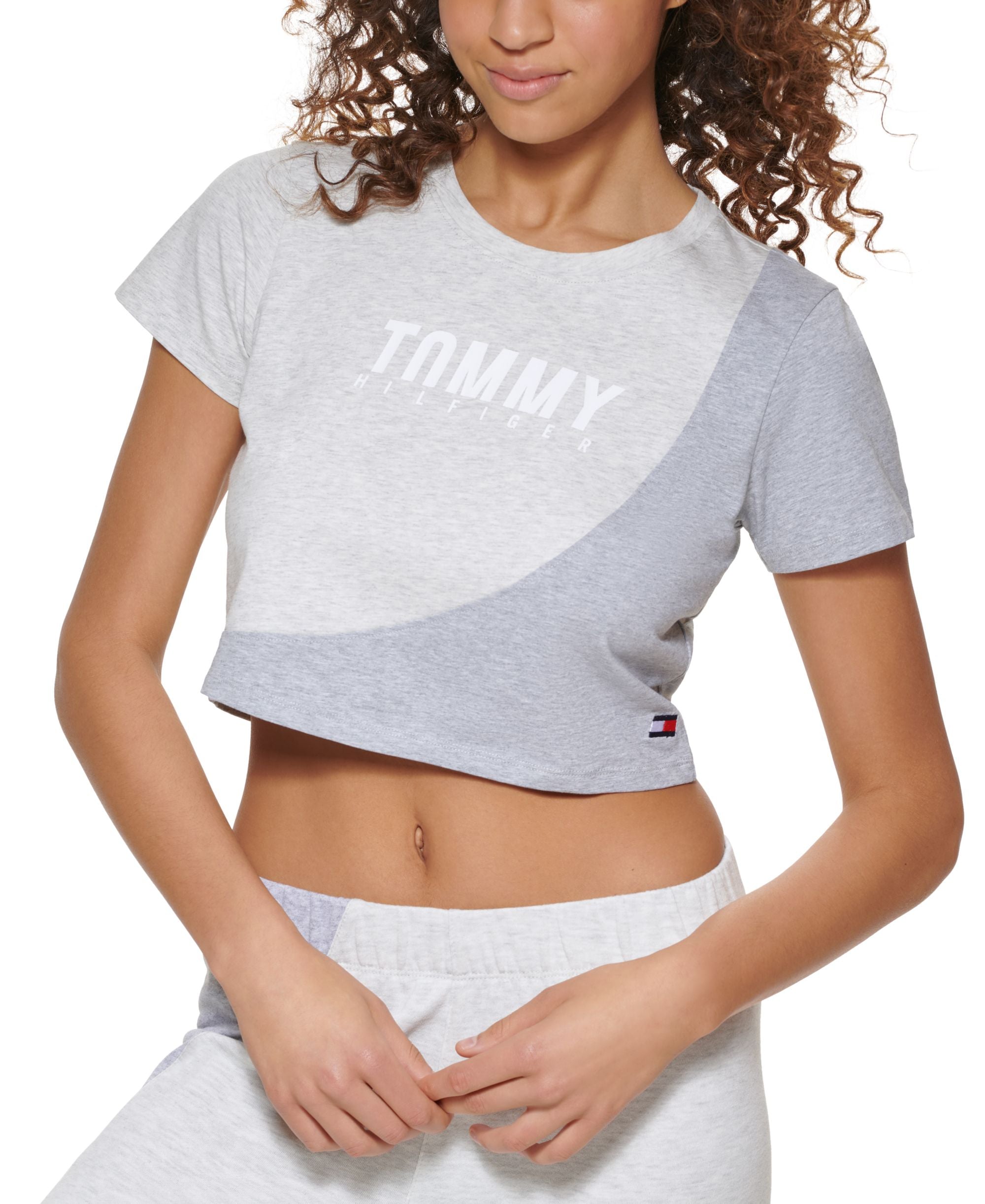 Tommy Hilfiger Sport Colorblocked Cropped T-Modern Shirt