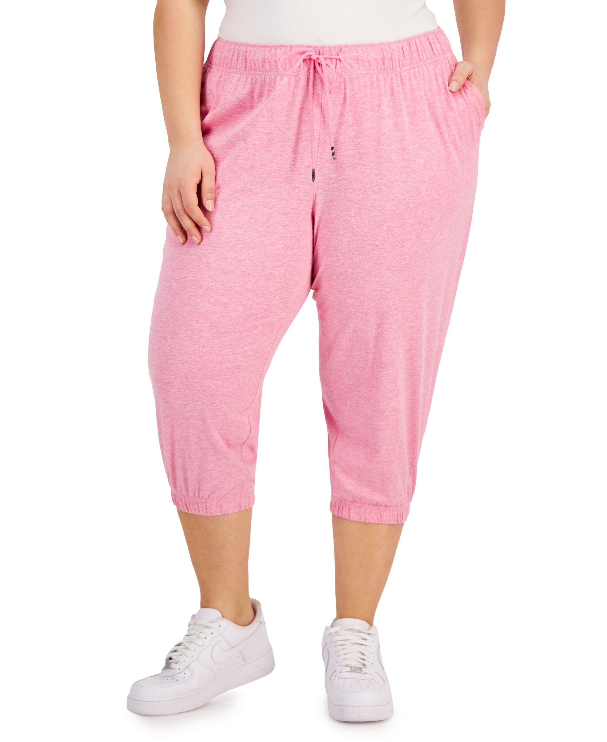 ID Ideology Performance Plus Size Cropped Jogger Signature Pants