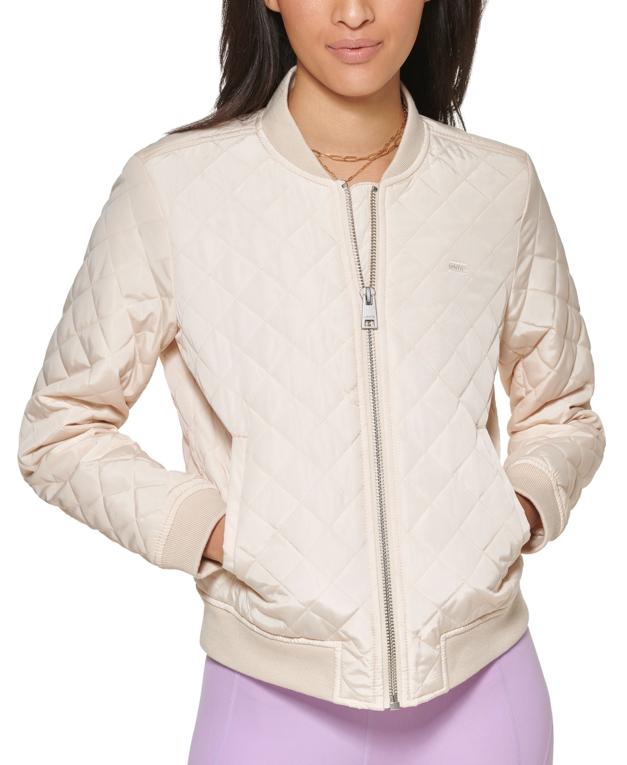 Diamond Quilted Everyday Bomber Jacket