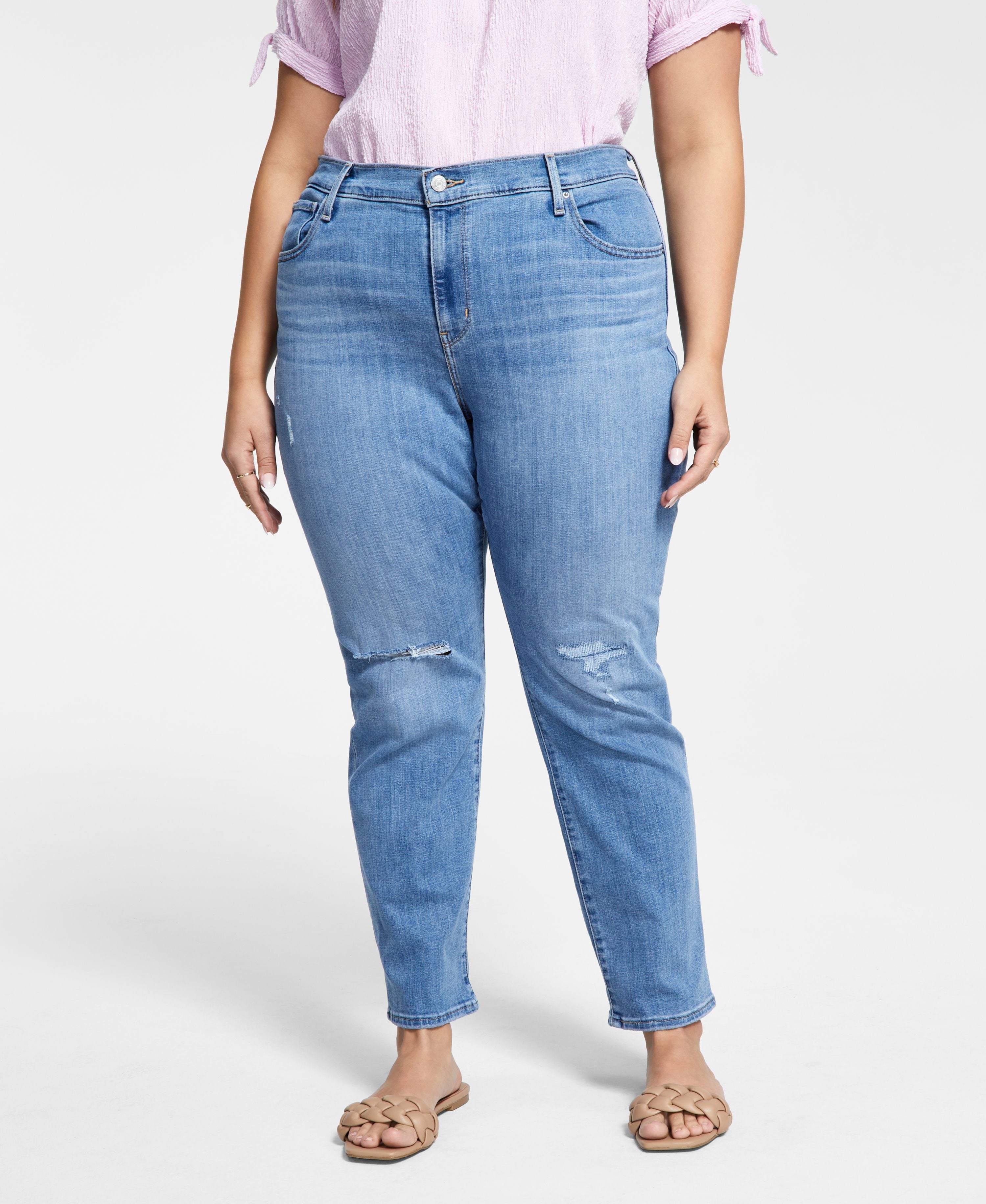 Modern Plus Size 724 High-Rise Straight-Leg Premium Jeans