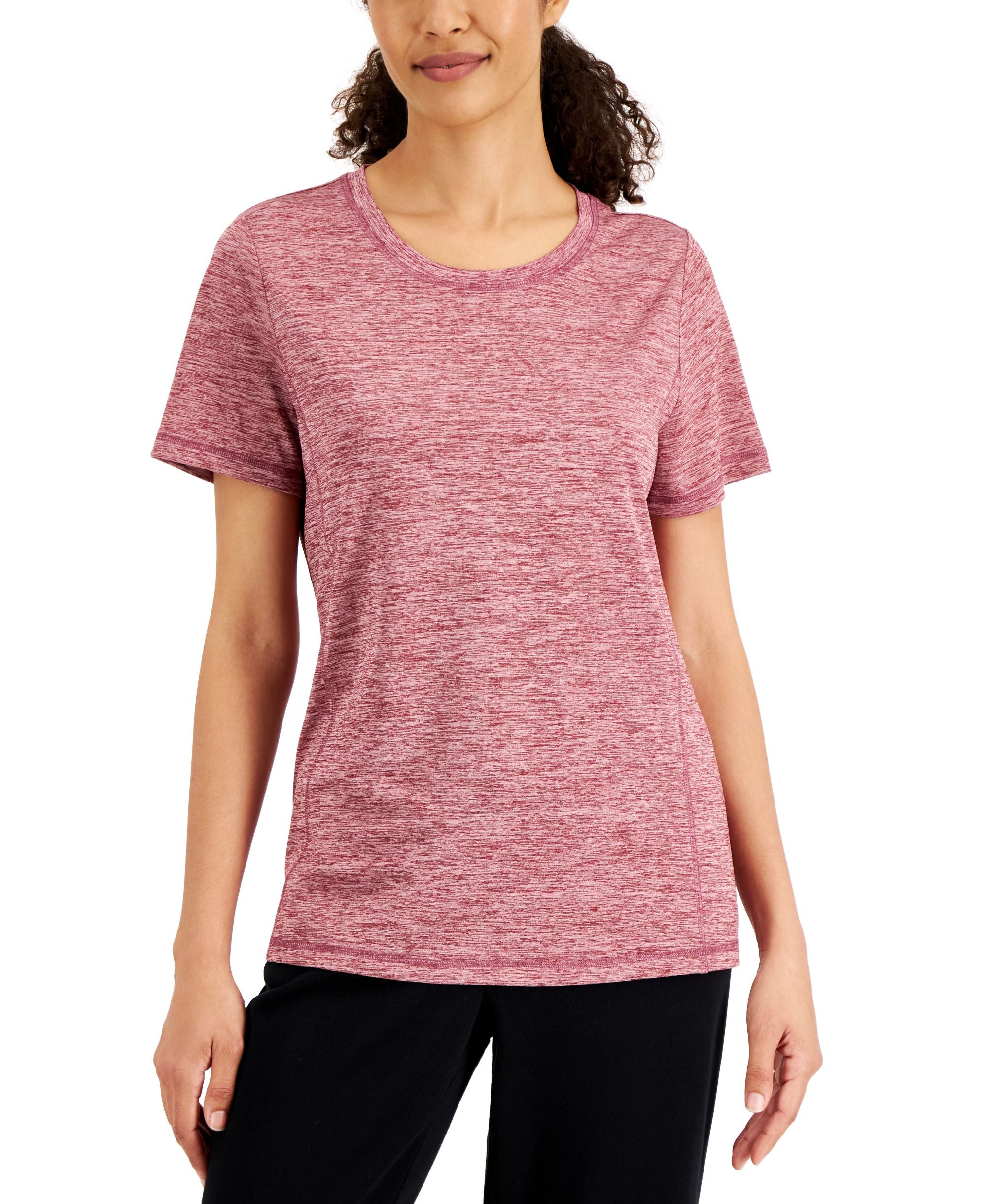 Karen Scott Womens Space Dyed Premium Top