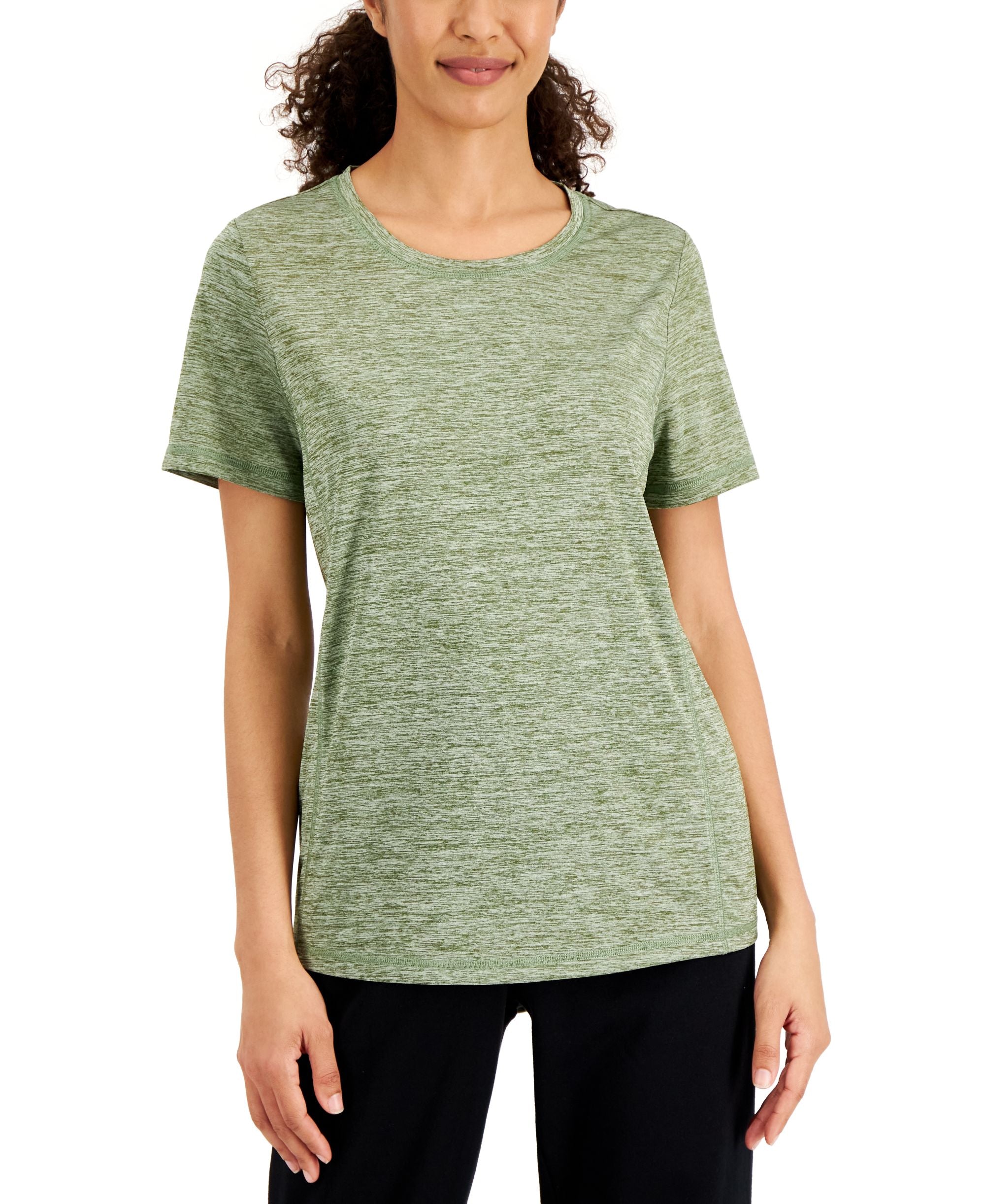 Karen Scott Womens Space Dyed Premium Top