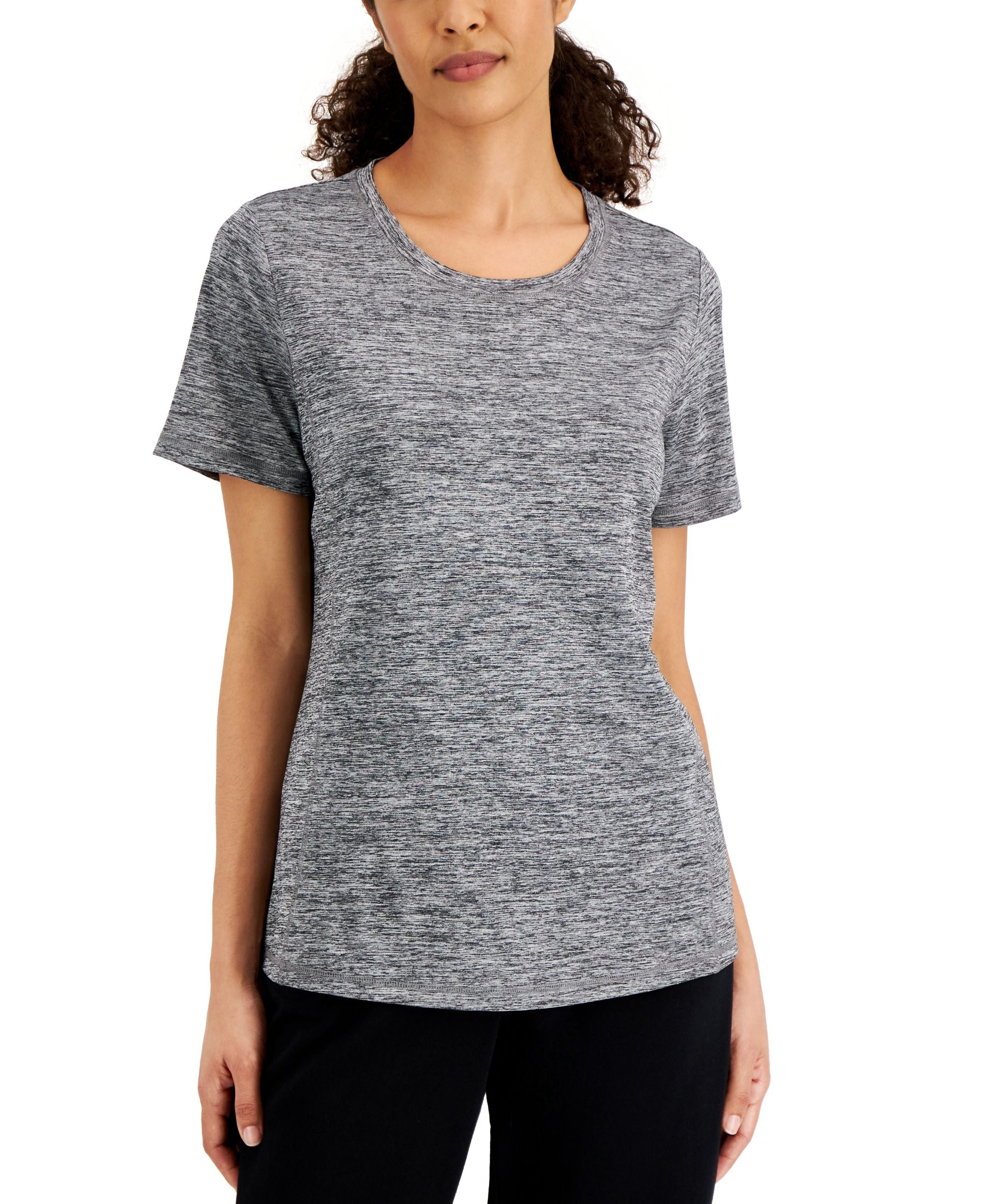 Karen Scott Womens Space Dyed Premium Top