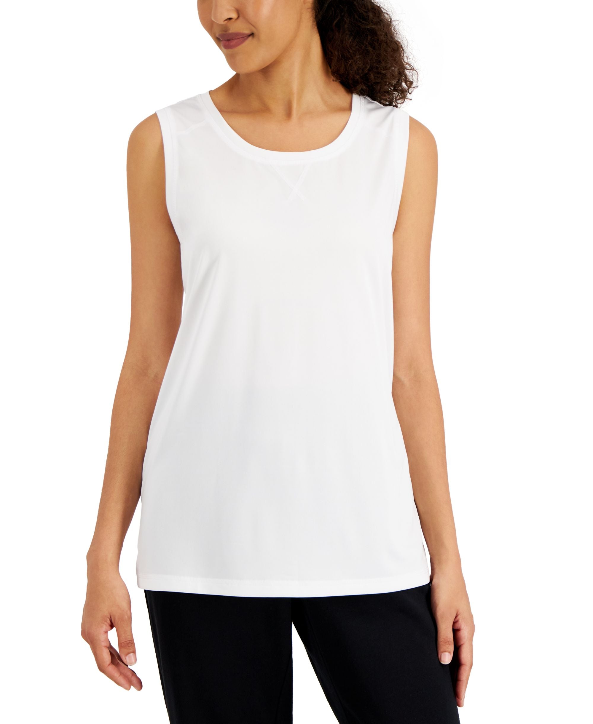 Karen Scott Womens Tunic Tank Premium Top